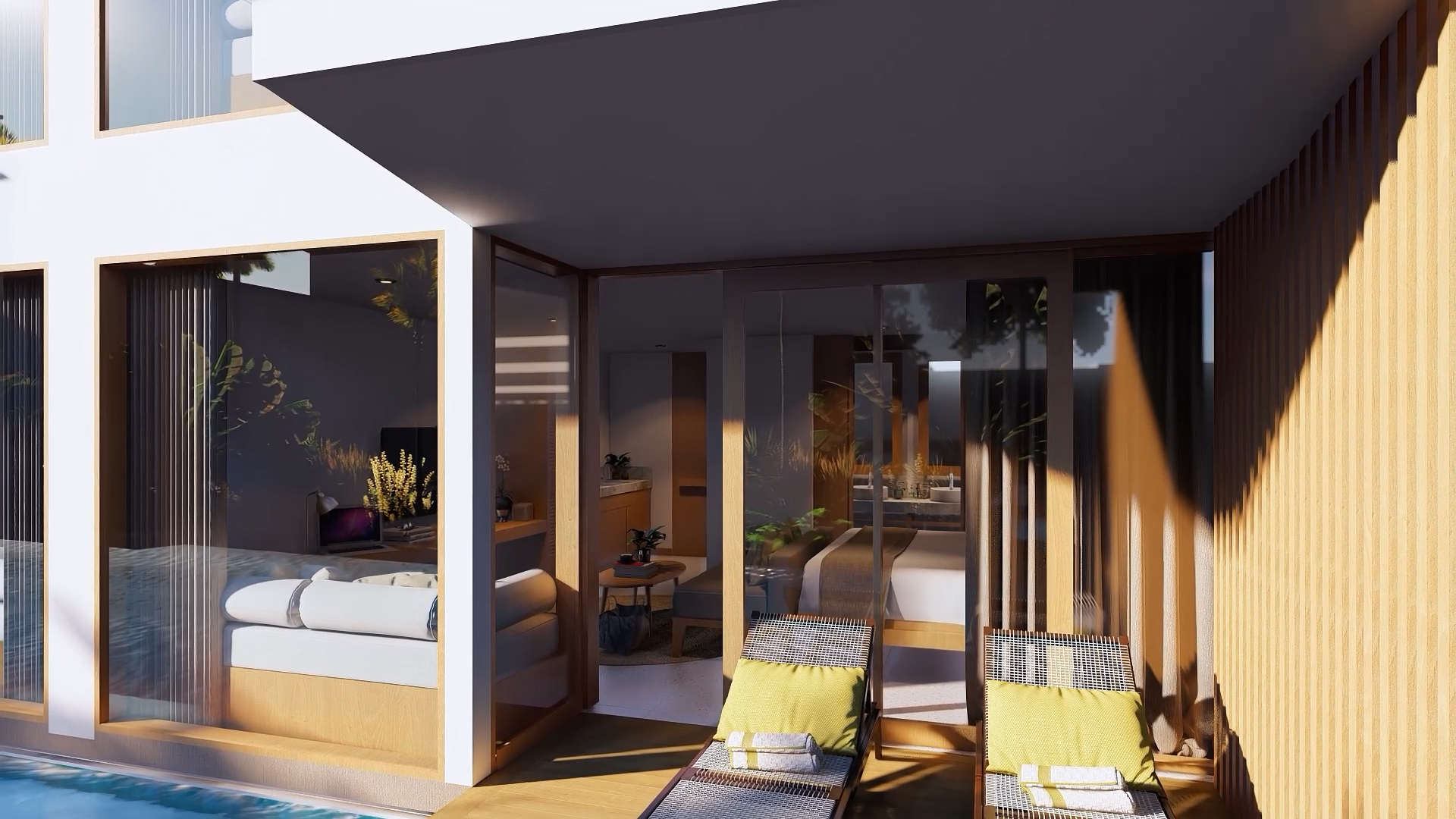 Luxury 1-bedroom lagoon suite with private deck at Cocana Resort, Bali for sale