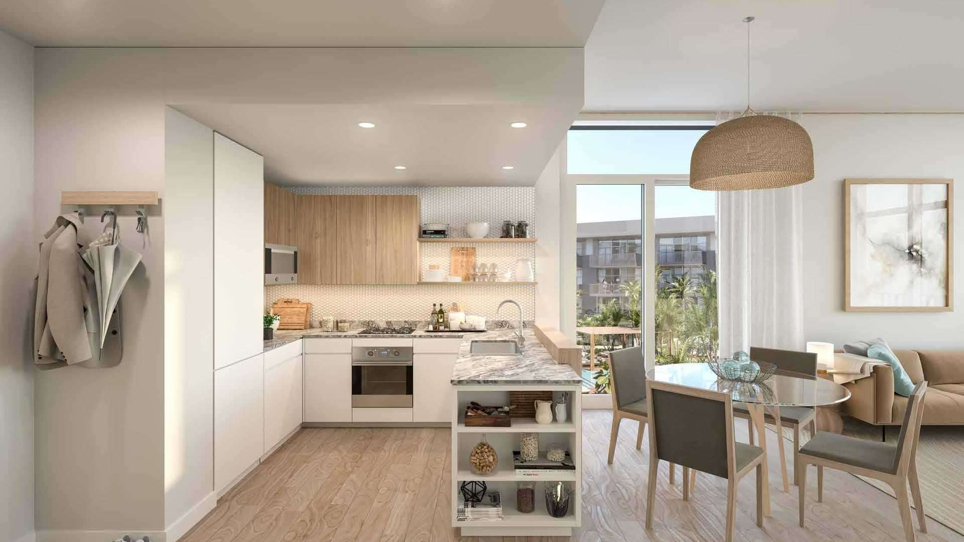 Modern lobby with city view in Belgravia 3, Jumeirah Village Circle apartment