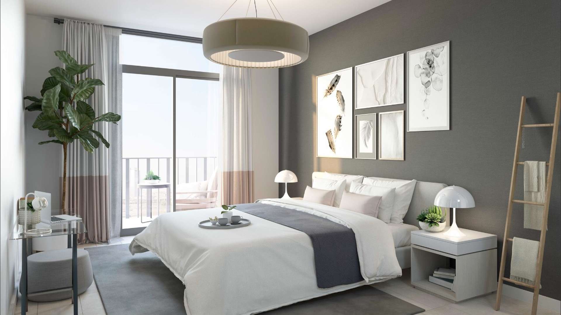 Modern kitchen in 1-bedroom apartment, Belgravia Heights I, JVC Dubai. Bright, open-plan design