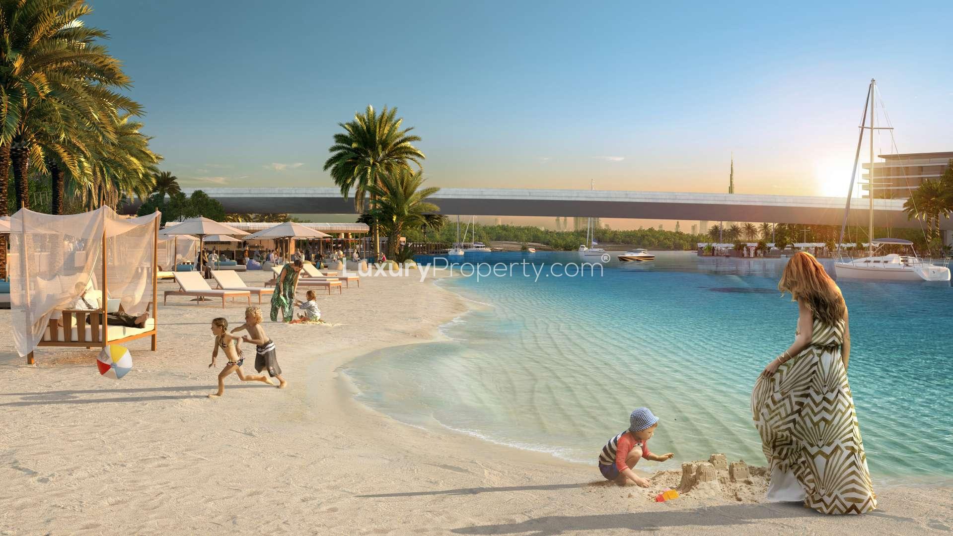 Beautiful apartment building in Breeze, Dubai Creek Harbour, available for sale with payment plan