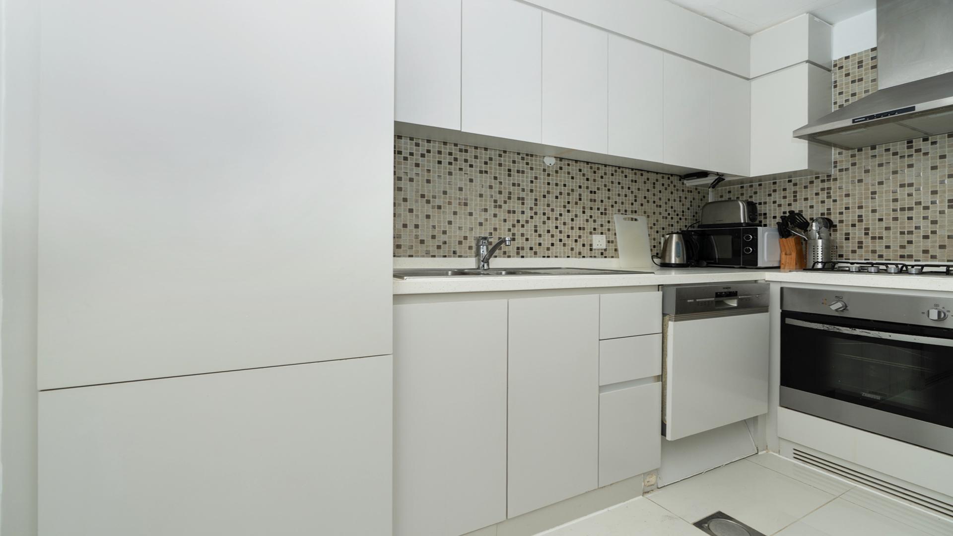 Stylish bedroom in furnished 1-bedroom apartment at DAMAC Maison The Vogue, Business Bay