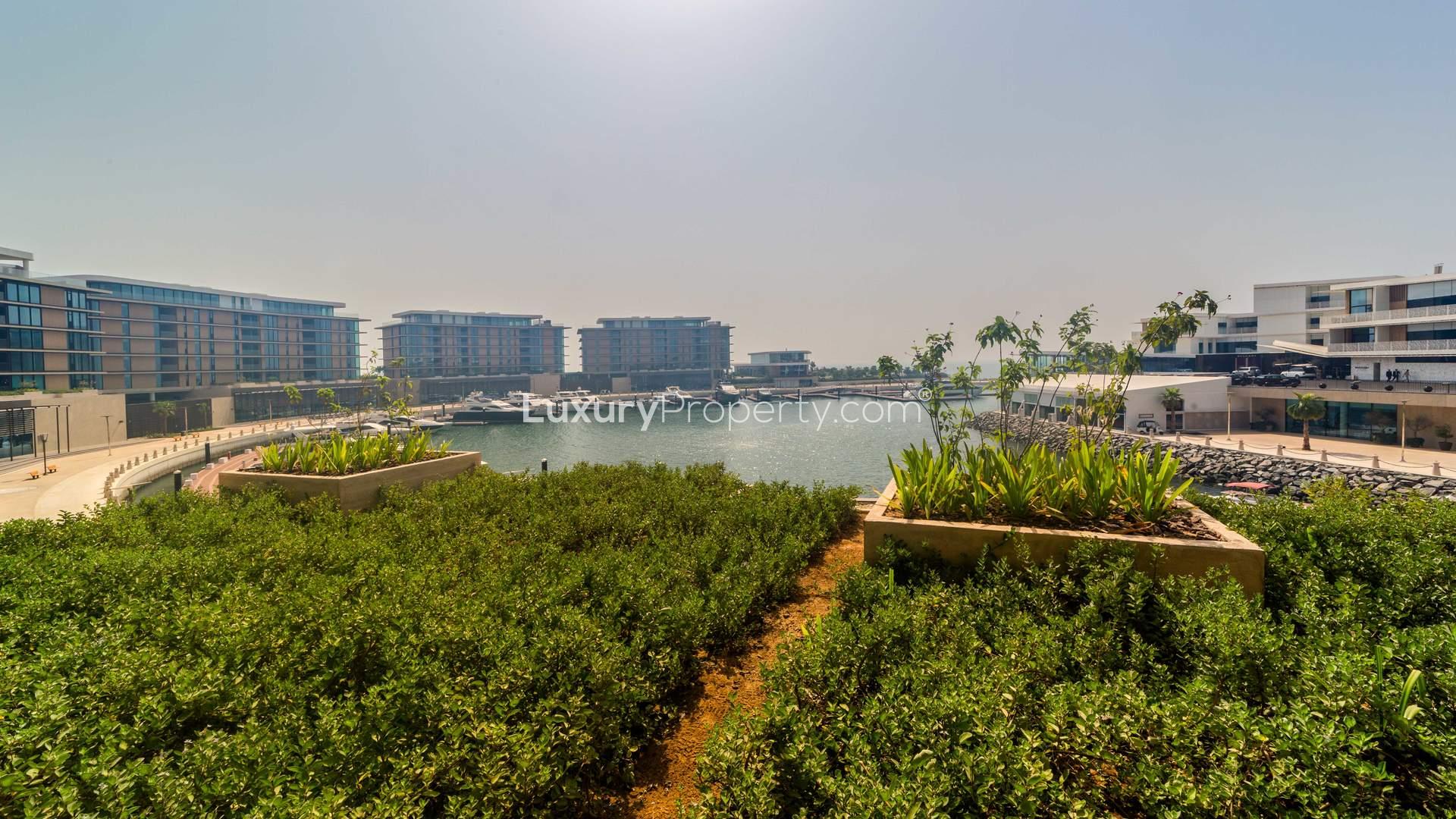 Modern kitchen in 1-bedroom beachfront apartment, Bulgari Resort, Jumeirah Bay Island, for sale