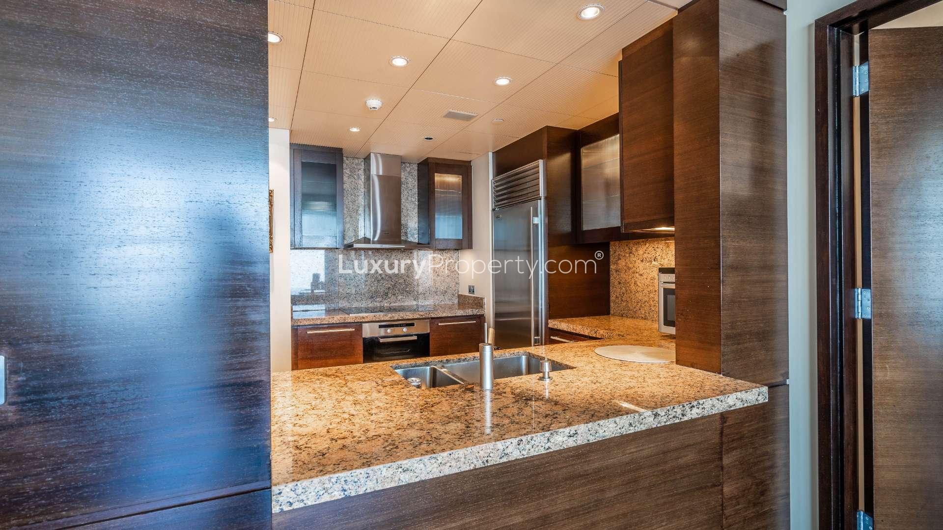 High-end kitchen in one-bedroom apartment for sale, Burj Khalifa, Downtown Dubai