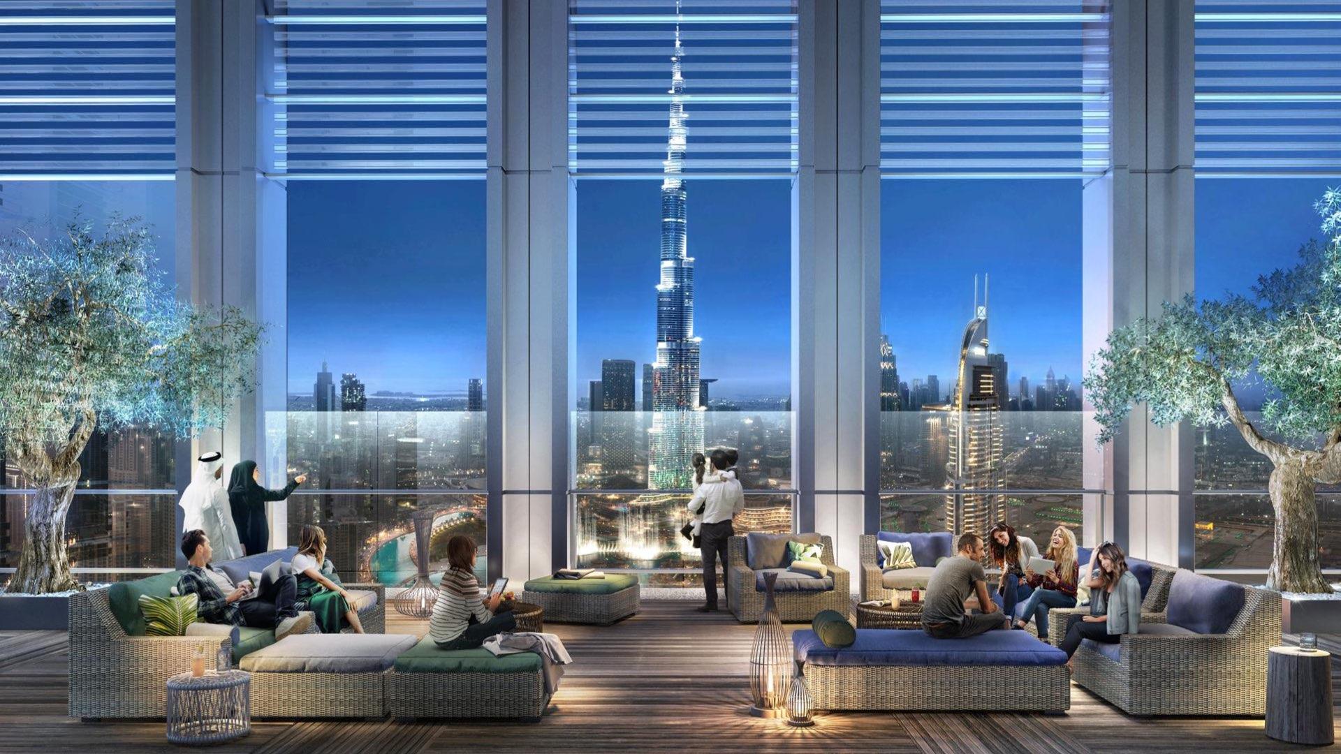 Luxurious one-bedroom apartment with terrace, Burj Khalifa view, Burj Royale, Downtown Dubai