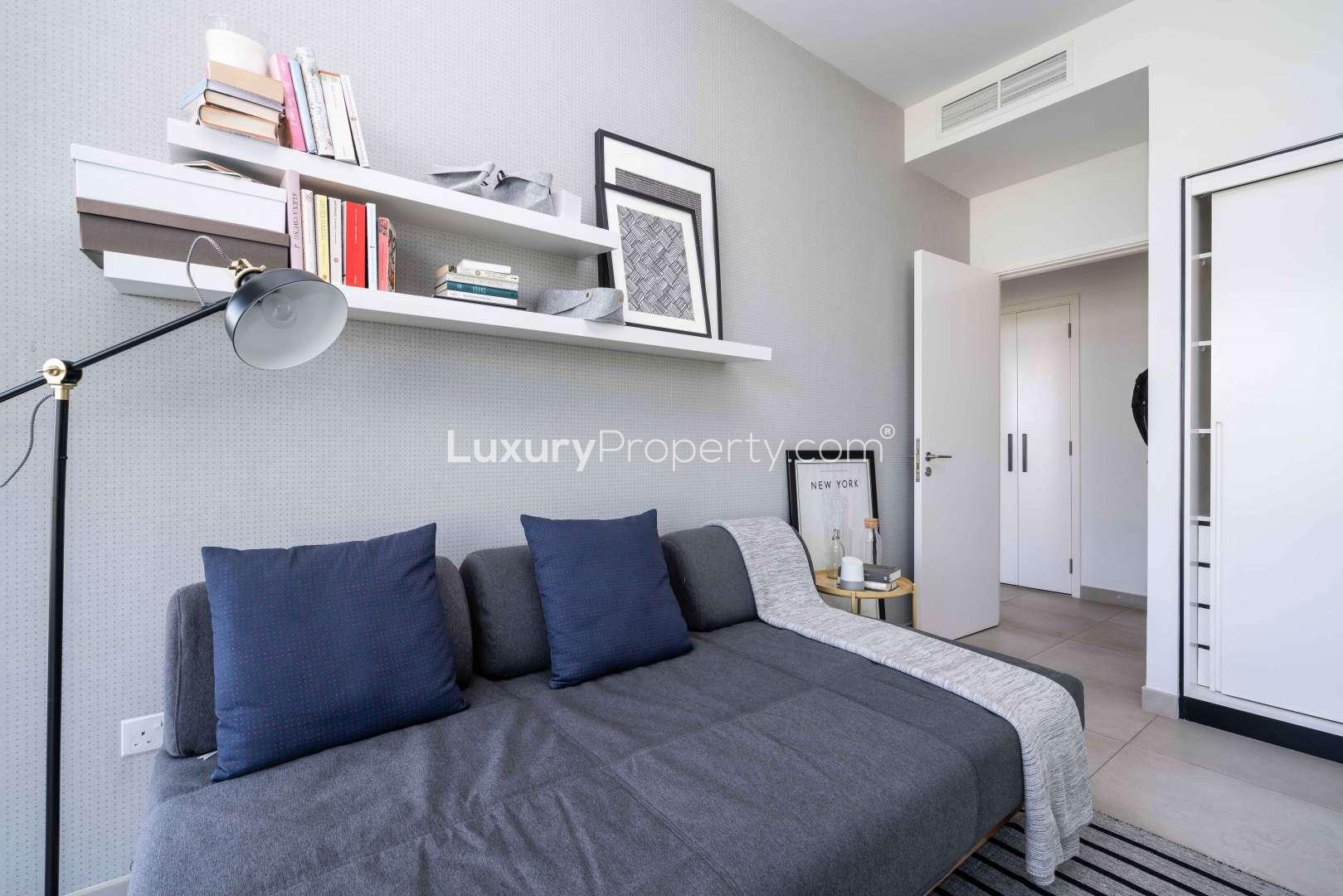 Modern kitchen in luxury one-bedroom apartment, Dubai Hills Estate, Collective 2.0