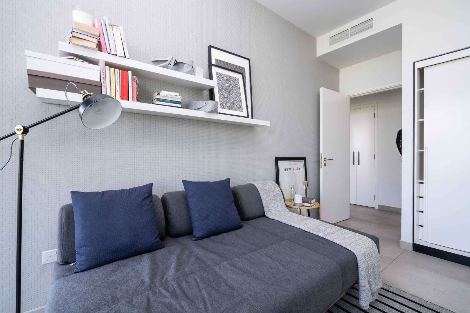 Modern kitchen in luxury one-bedroom apartment, Dubai Hills Estate, Collective 2.0