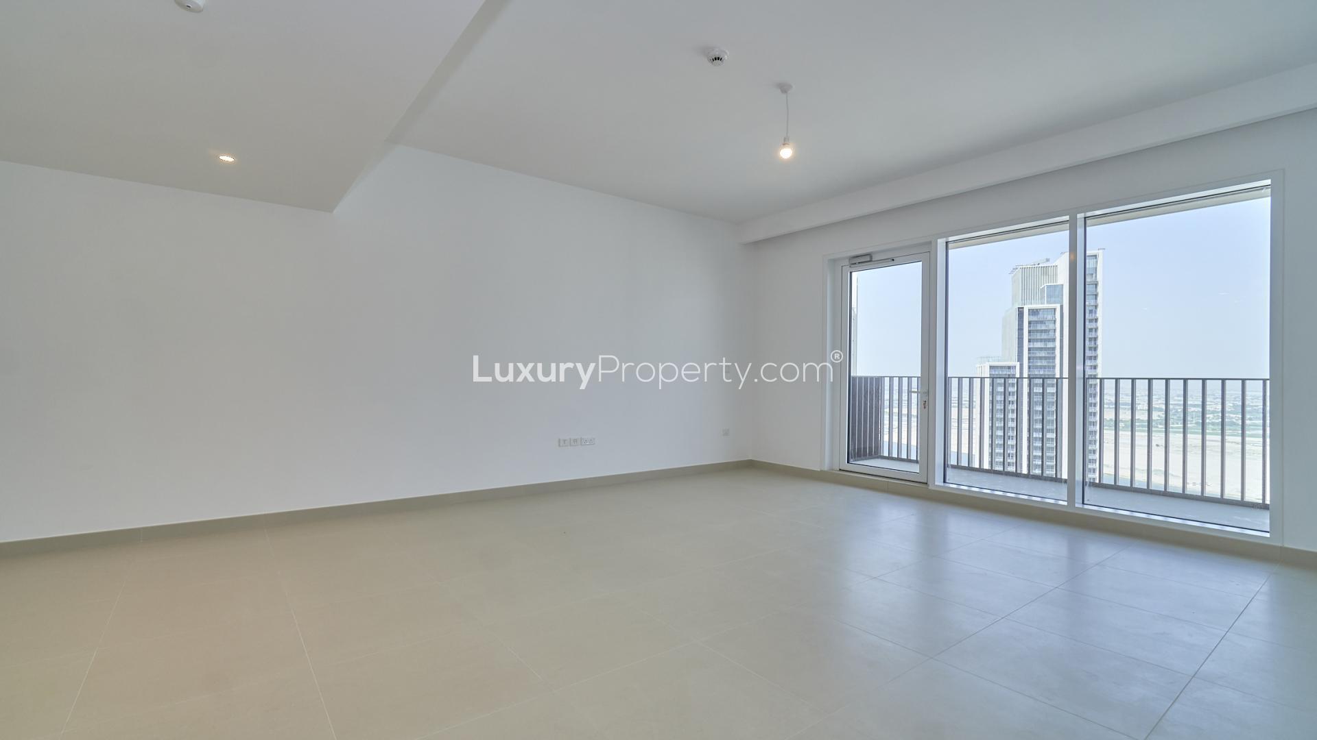 High floor 1-bedroom apartment interior, Creek Horizon, Dubai Creek Harbour, available for sale
