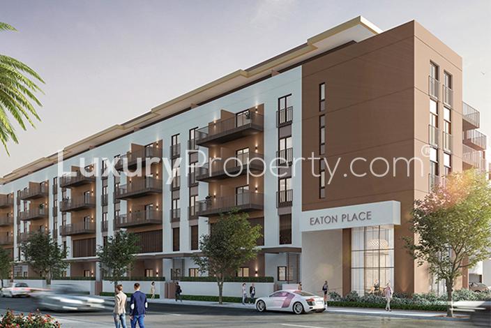 Modern gym facility at Eaton Place apartment, Jumeirah Village Circle, for sale