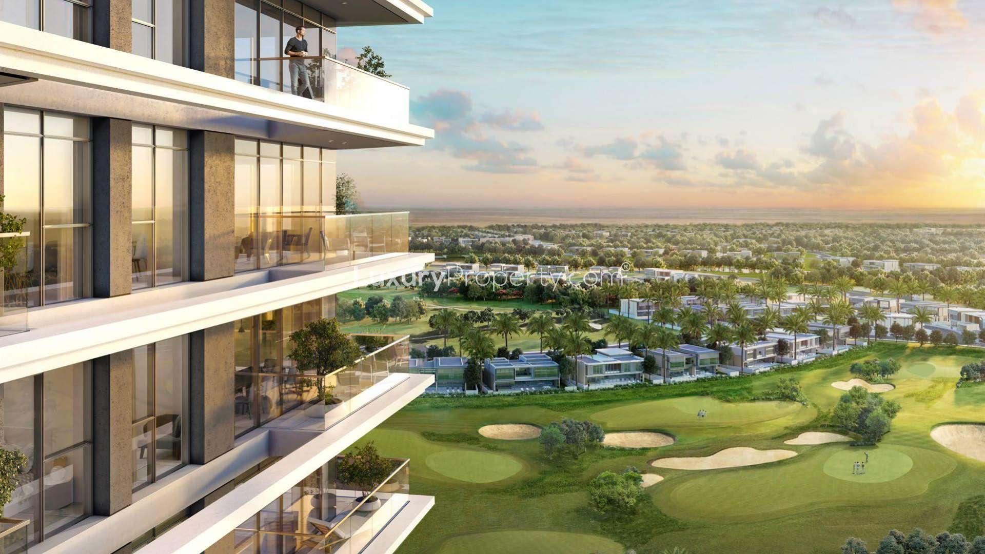 High-floor apartment overlooking golf course in Dubai Hills Estate, perfect for motivated buyers