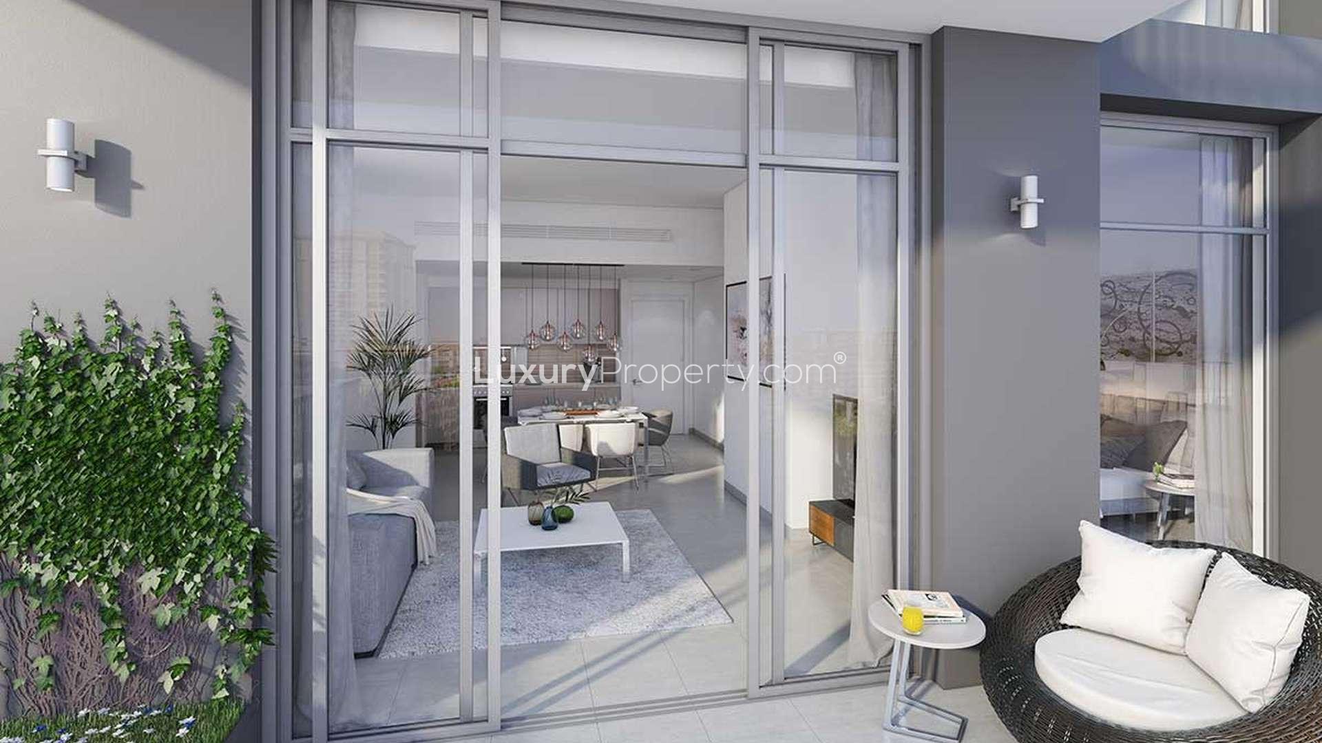 Hayat Boulevard Apartments with pool view in Town Square Dubai, residential property for sale