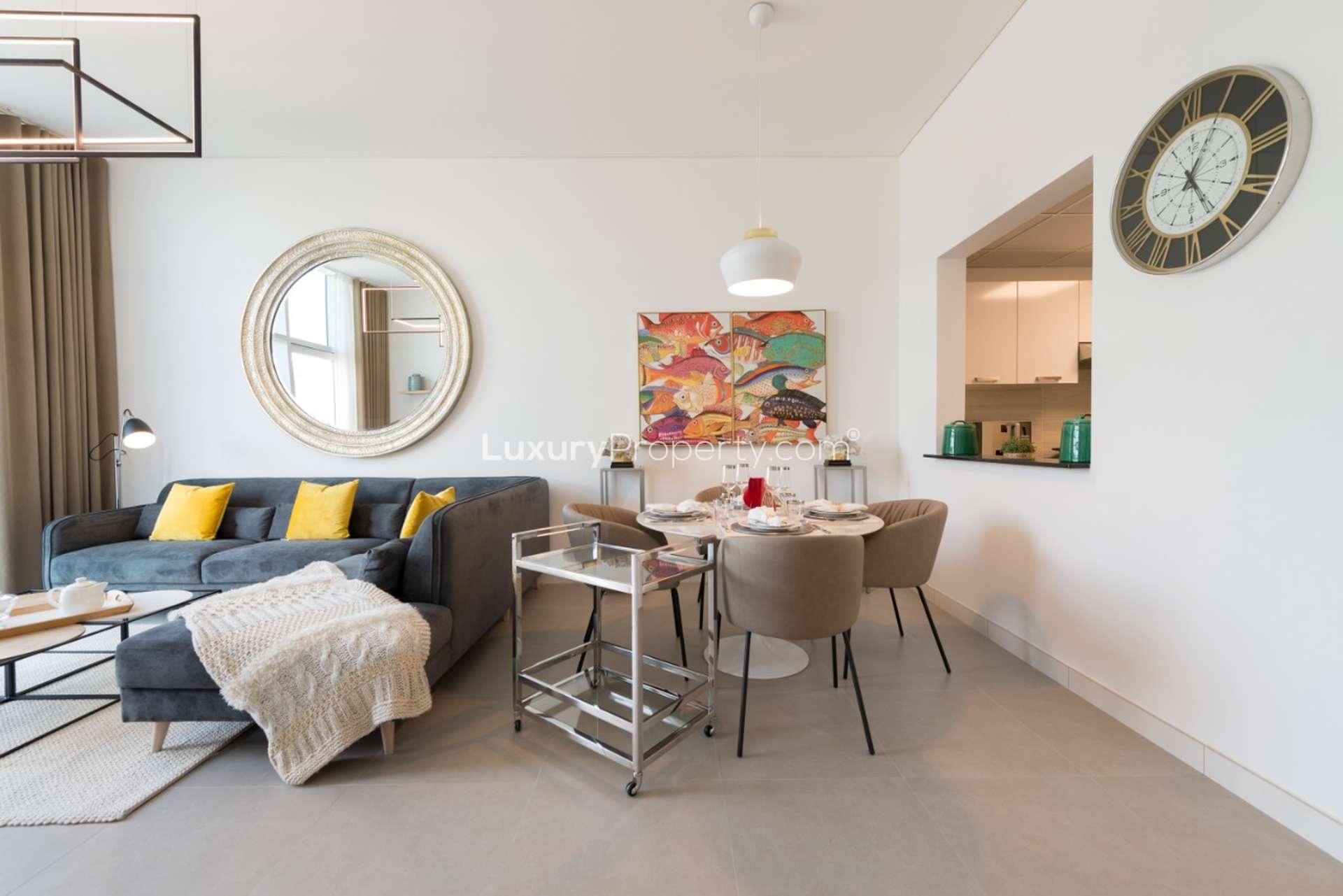 Stylish living and dining area in La Riviera Apartments, Jumeirah Village Circle