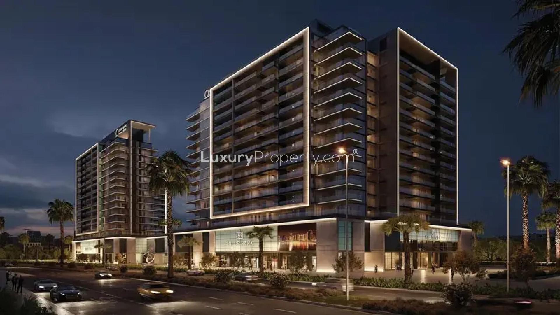 Modern apartment building at 399 Hills Park, Dubai Hills Estate, for sale