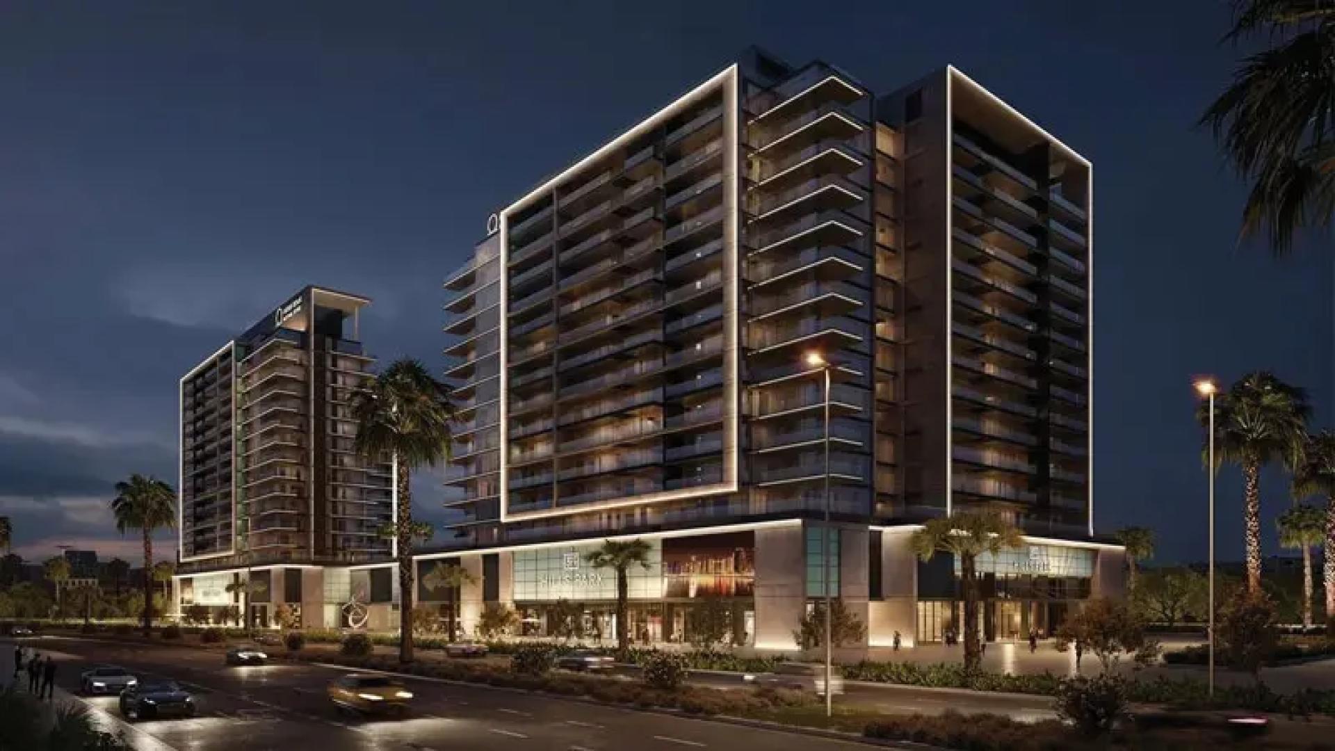 Modern apartment building at 399 Hills Park, Dubai Hills Estate, for sale