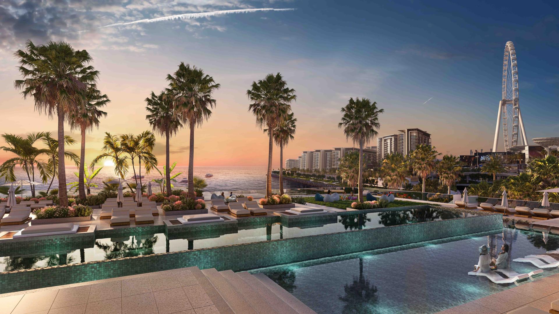 Luxury 2-bedroom apartment with stunning ocean views in Bluewaters Bay, modern interior design