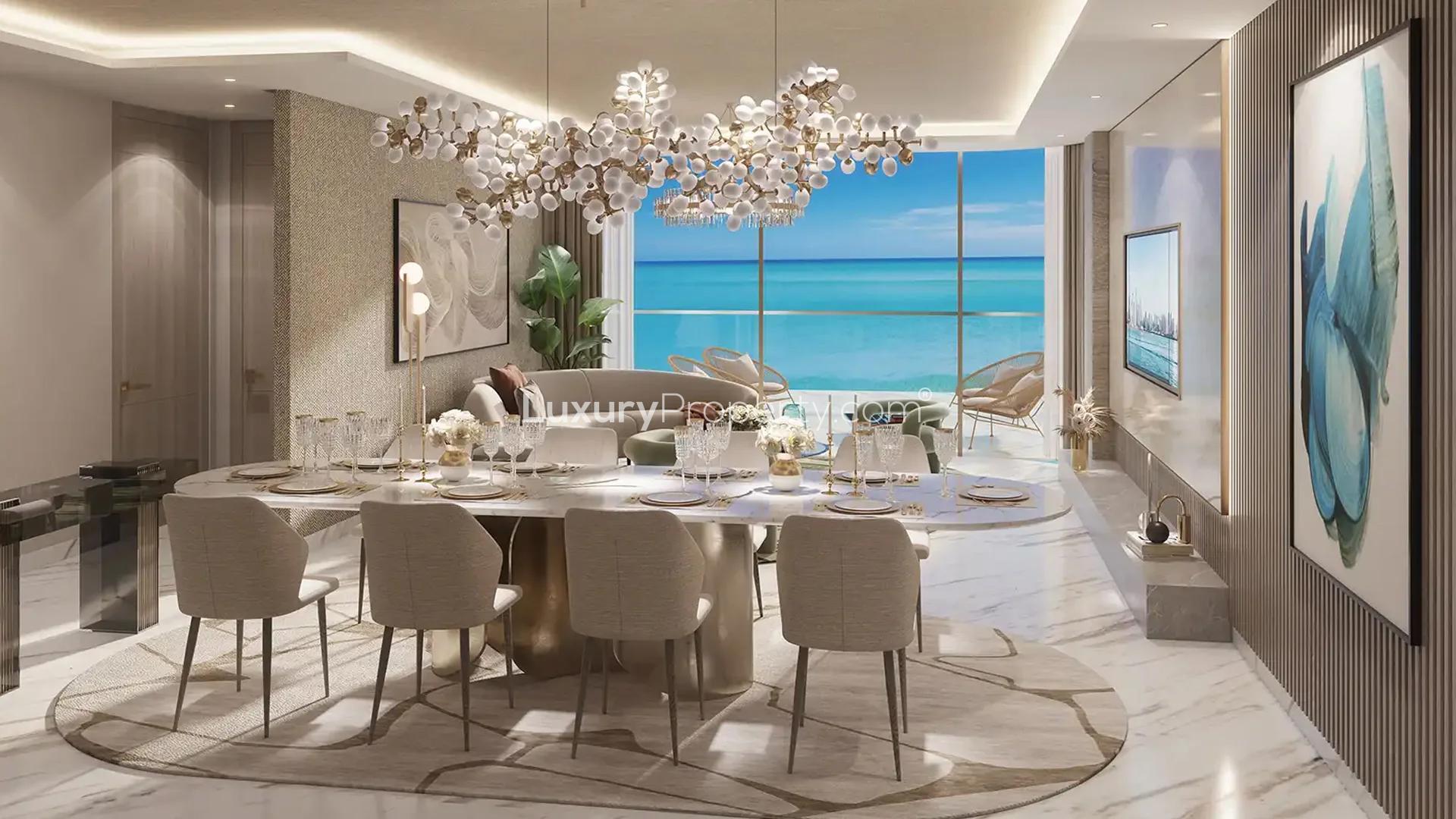 Beachfront apartment with pool view at Sora Beach Residences, Al Marjan Island