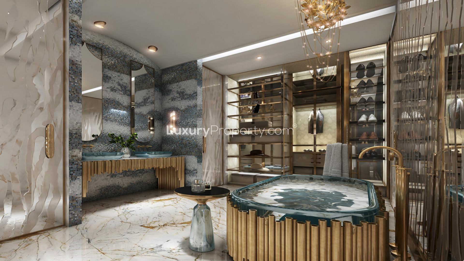 Damac Bay apartment with beachfront view in Dubai Harbour, luxury residential property for sale