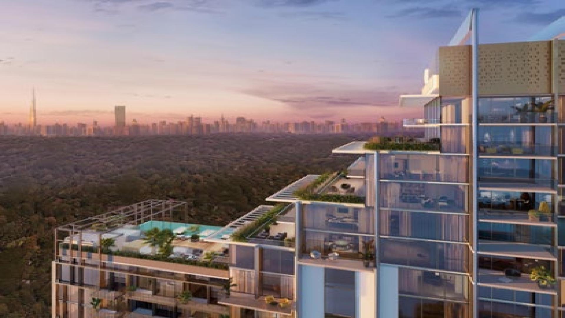 Stylish lobby of 1-bedroom apartment in The Highbury, Mohammed Bin Rashid City for sale