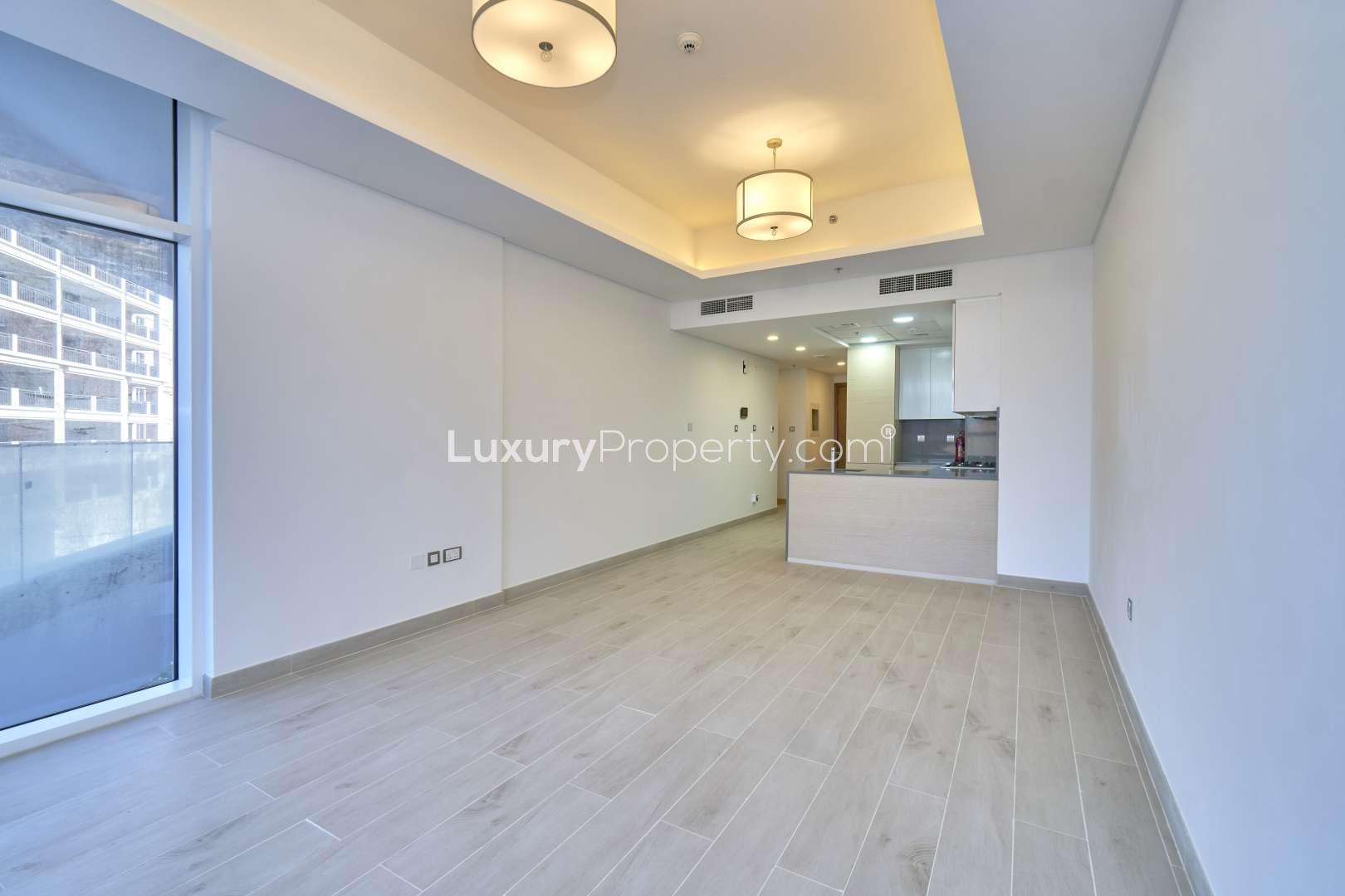 Brand new Palm Jumeirah apartment balcony with Atlantis views, MINA by Azizi