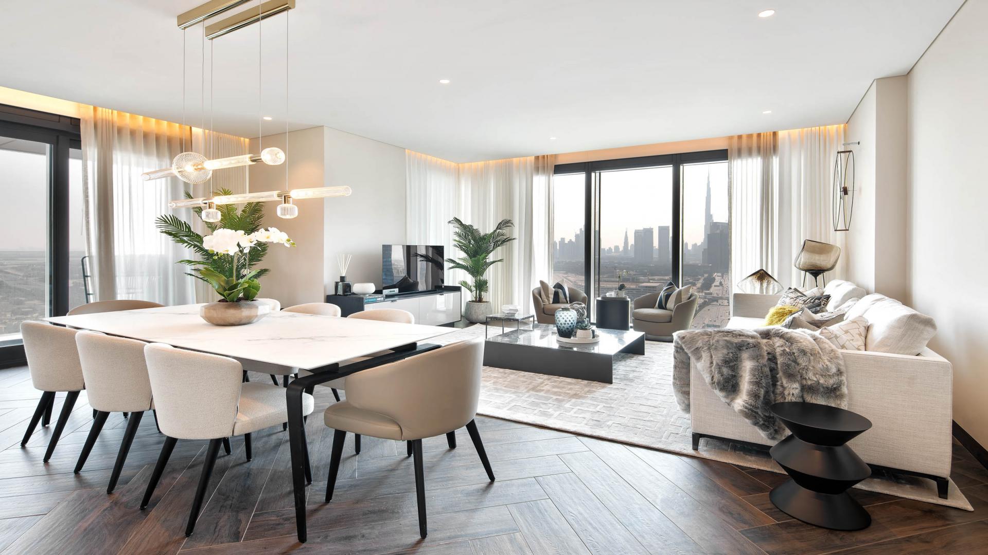 Exterior view of One Za'abeel Simplex Apartment for sale in Zabeel 1 community