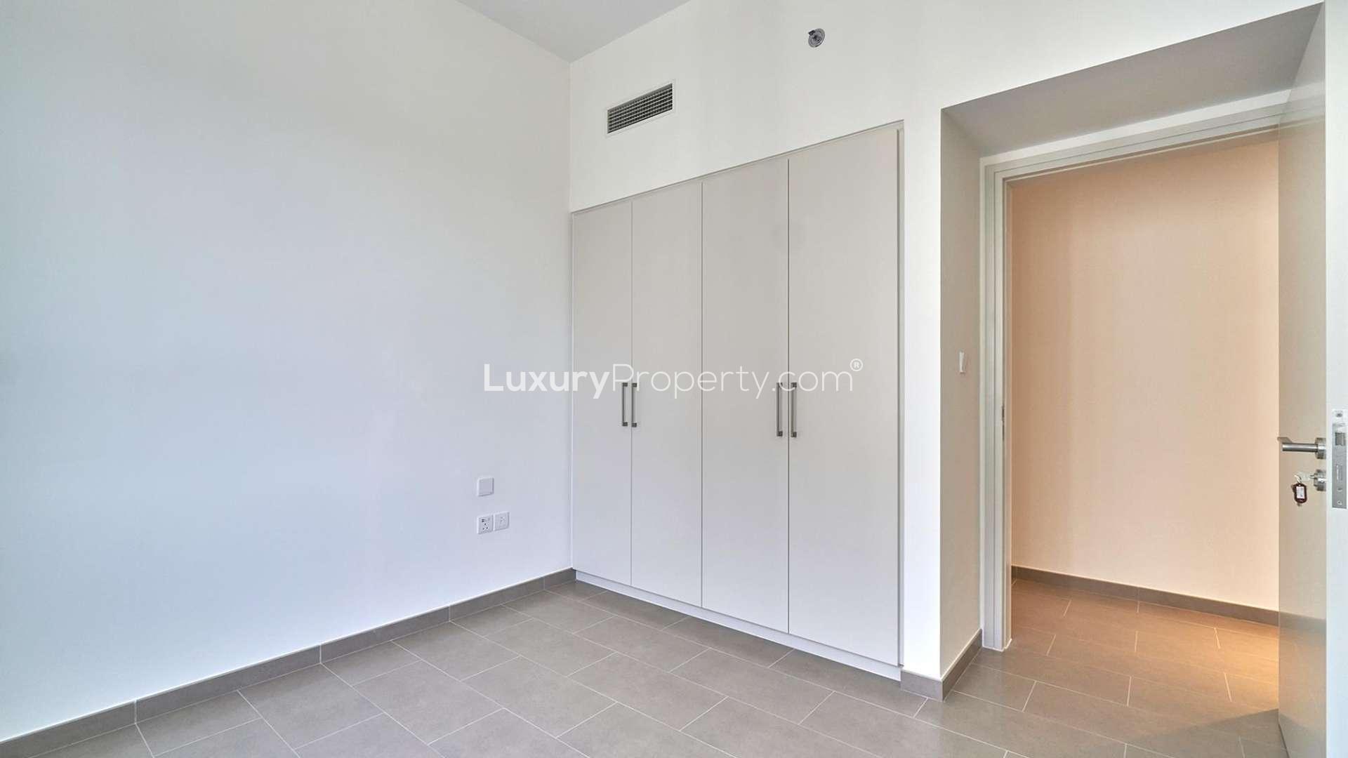 Aerial view of Park Heights 2 buildings in Dubai Hills Estate, showcasing modern architecture