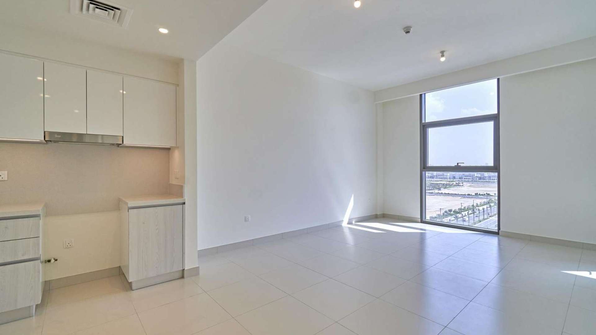 Low-floor 1-bedroom apartment interior with modern kitchen in Park Point, Dubai Hills Estate