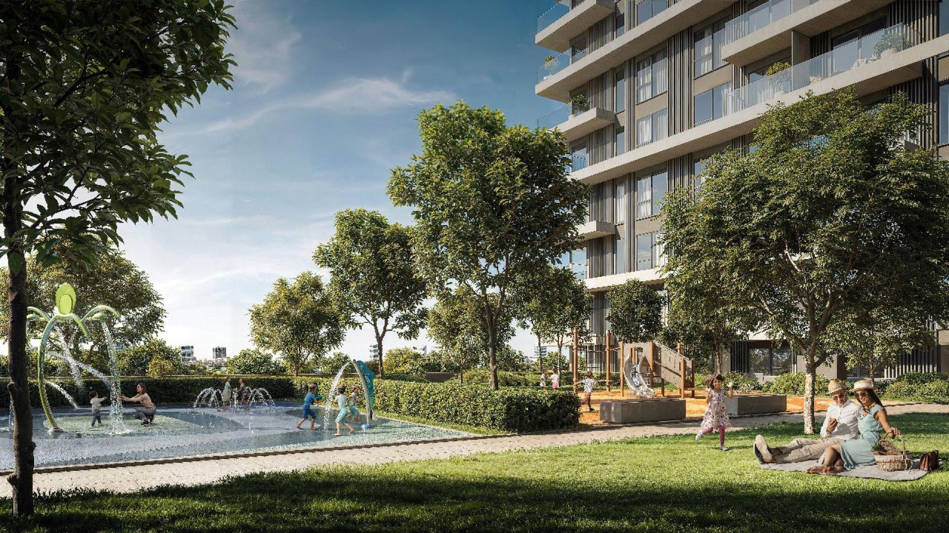 Stunning balcony view from 1-bedroom apartment in Vida Residences, Dubai Hills Estate