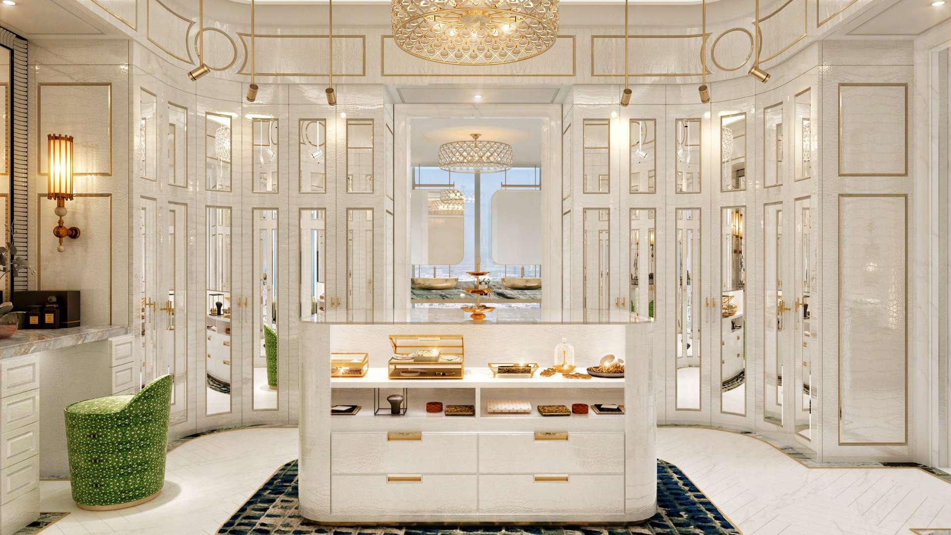 Luxurious living area in one-bedroom apartment for sale, Safa One, Business Bay