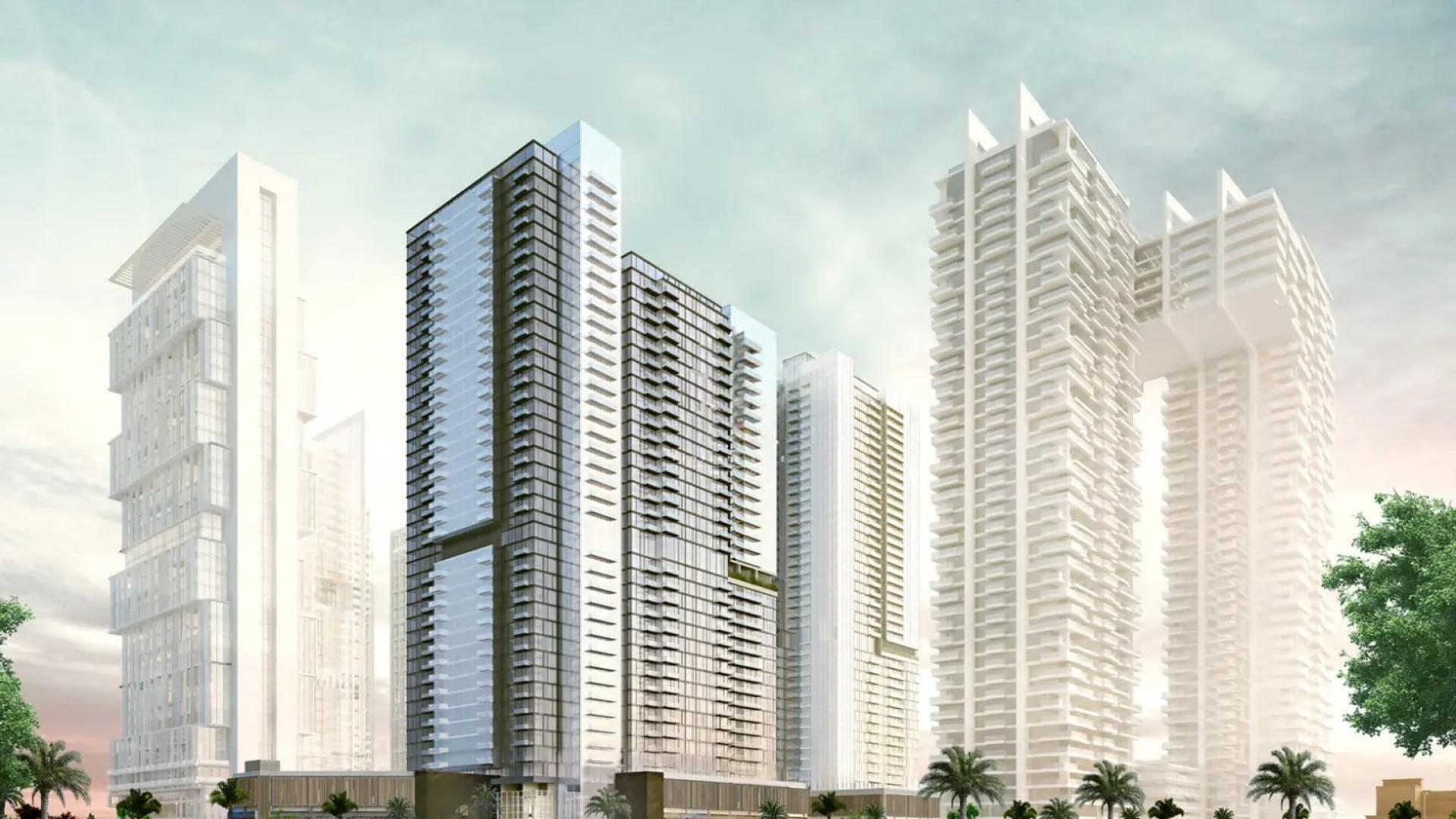 Modern kitchen and dining area in Park Views Residences, Al Kifaf apartment for sale