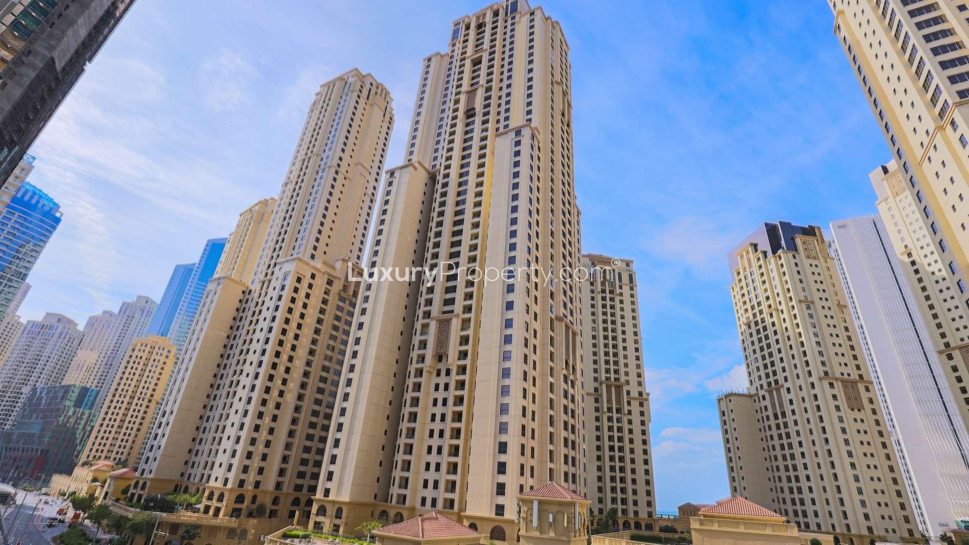 Furnished 1-bed apartment in LIV Residence, Dubai Marina with modern kitchen and balcony view