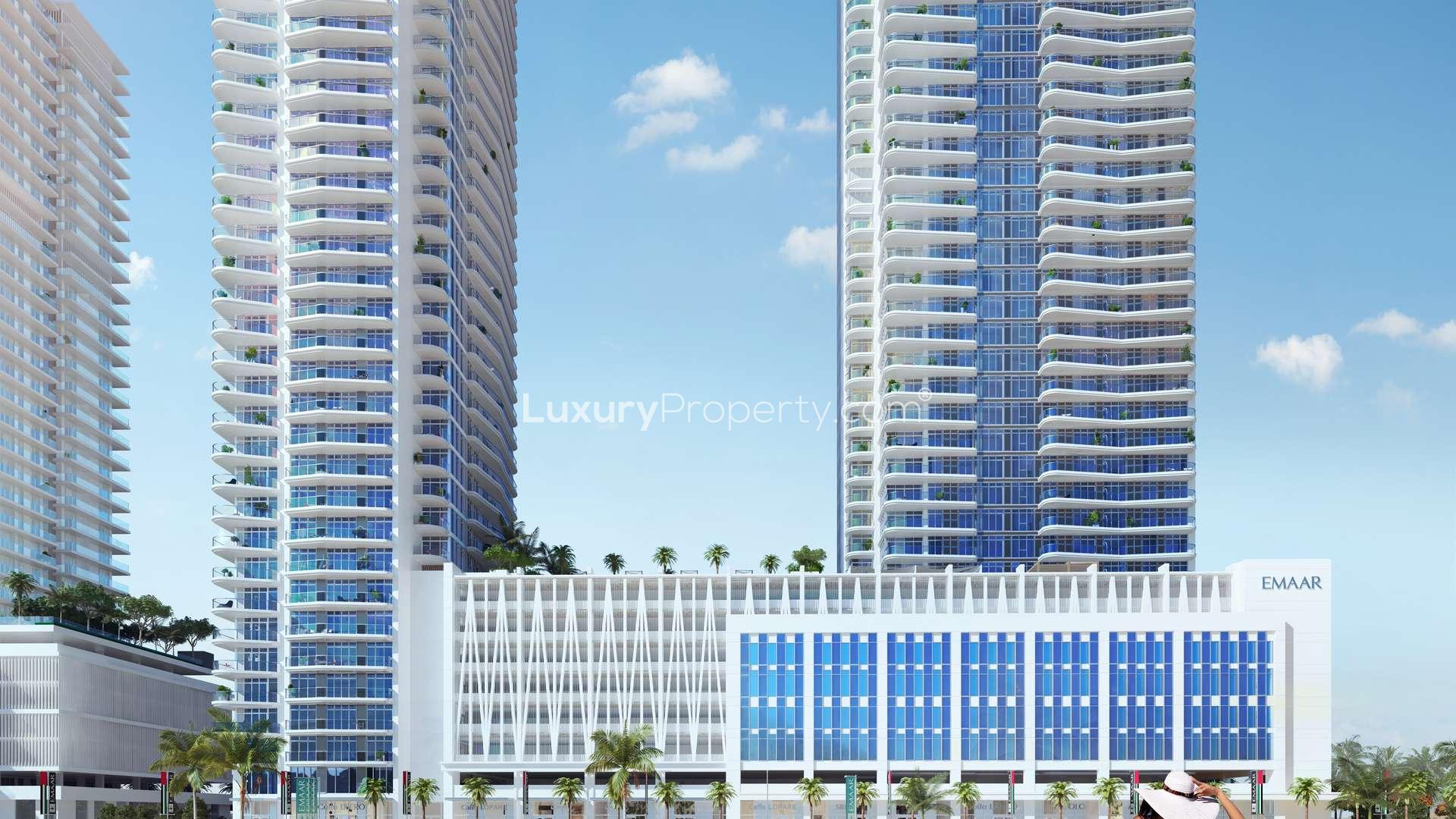 Emaar Beachfront apartment towers in Dubai Harbour, residential property for sale