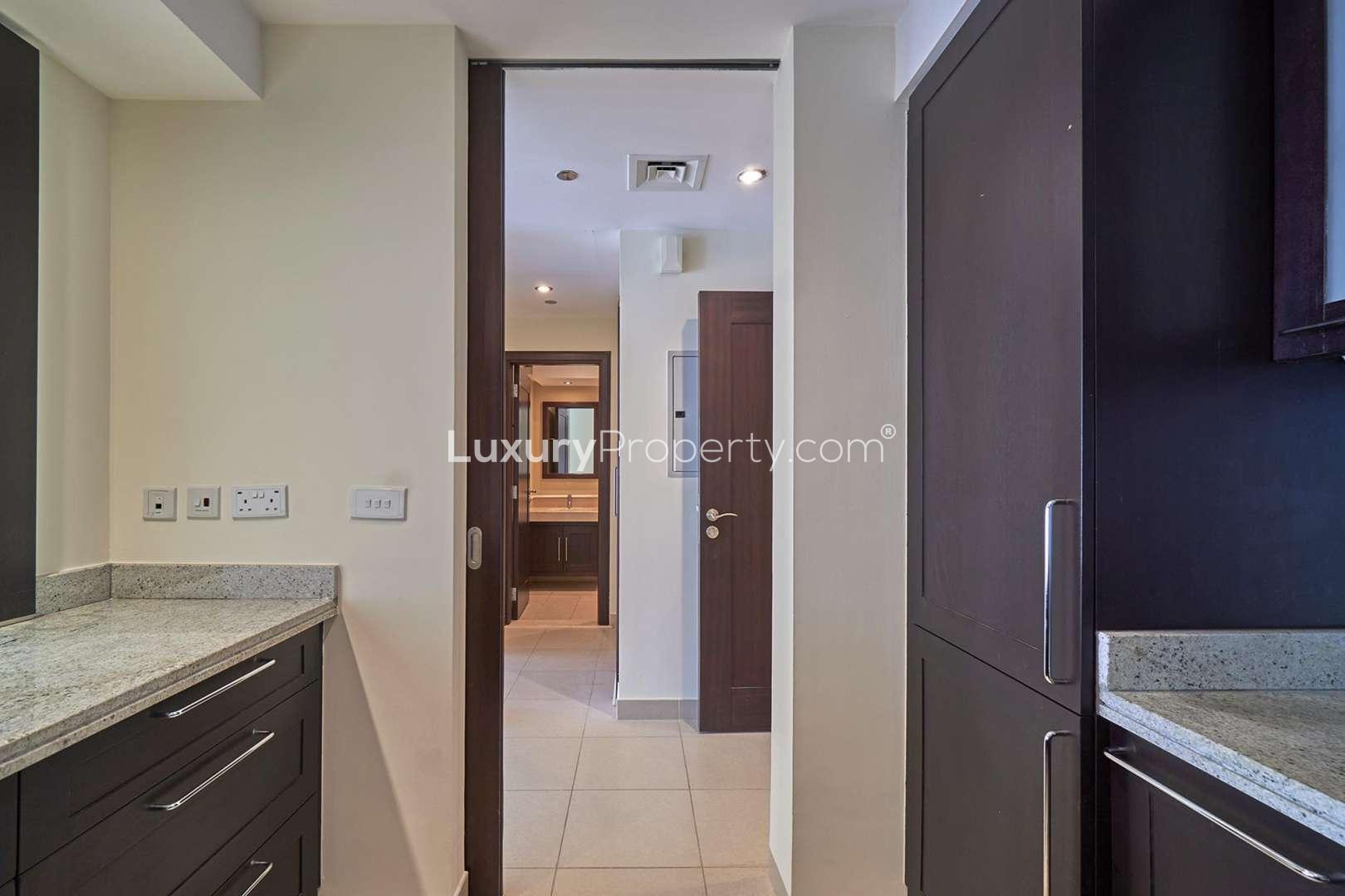 Kitchen view in 1-bedroom apartment for sale, Tanaro, The Views, The Greens