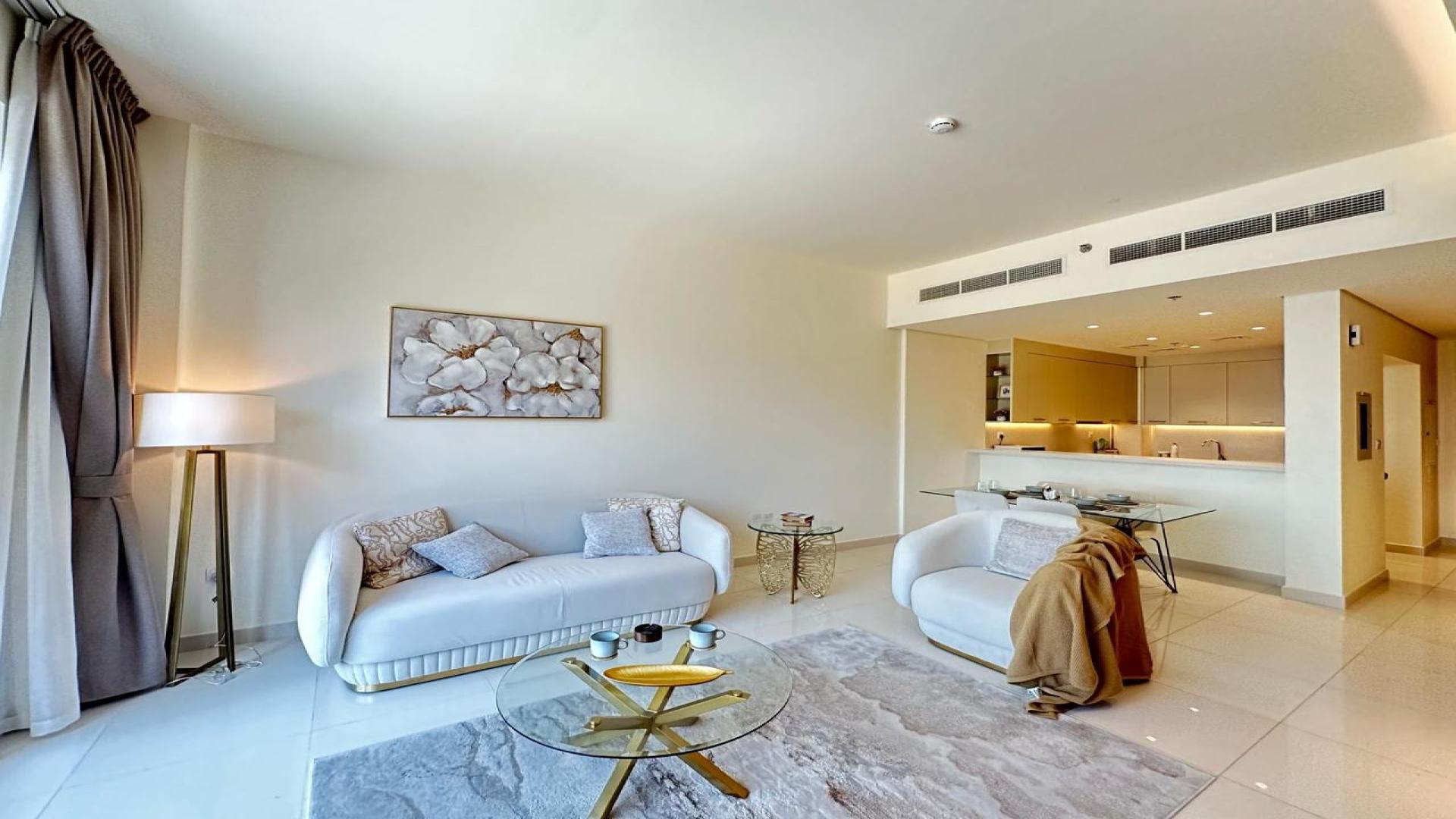 Modern living and dining area in Mas Tower apartment, Dubai Silicon Oasis