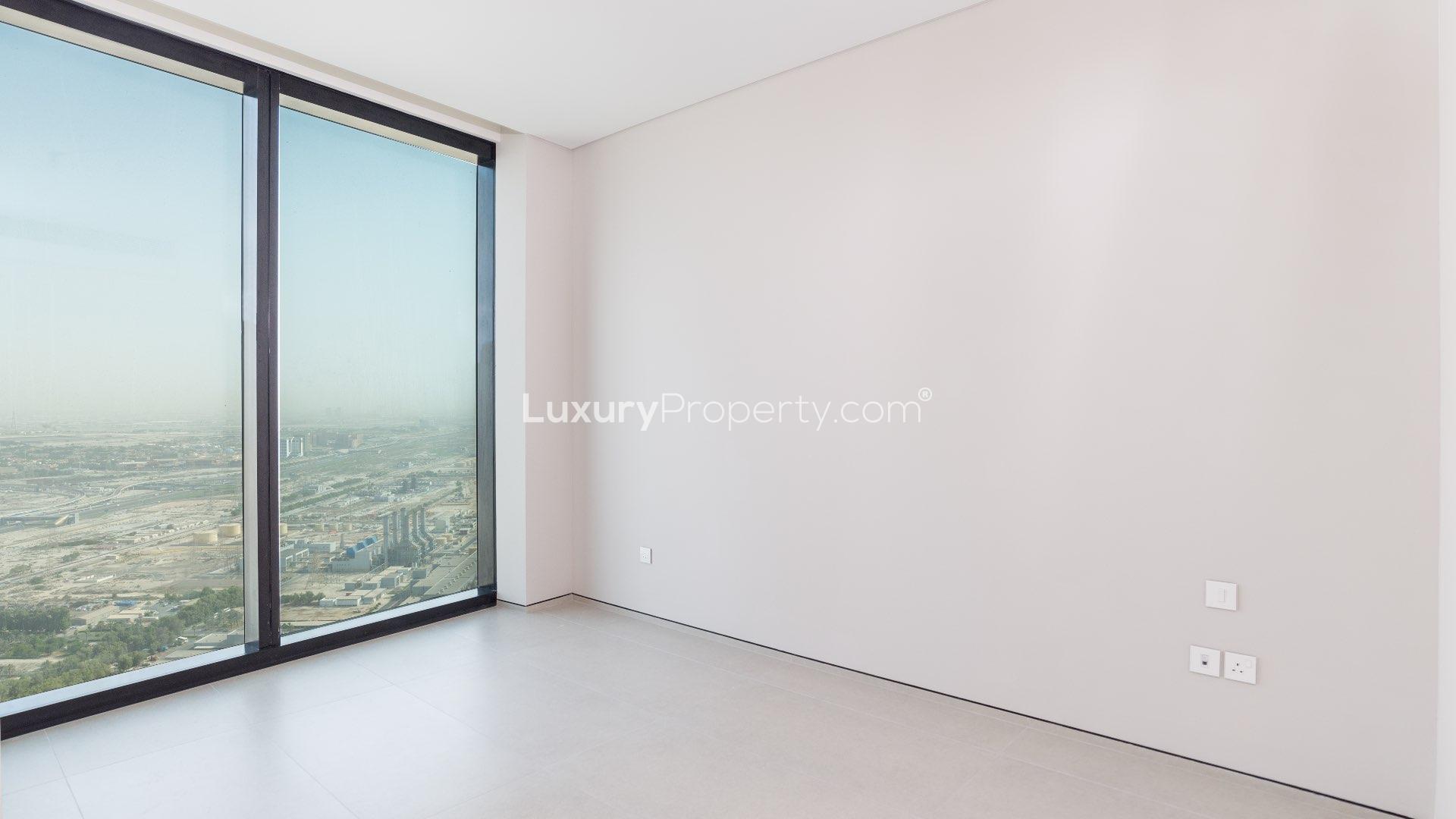 Skyline view from luxury apartment at The Address Jumeirah, Jumeirah Beach Residence