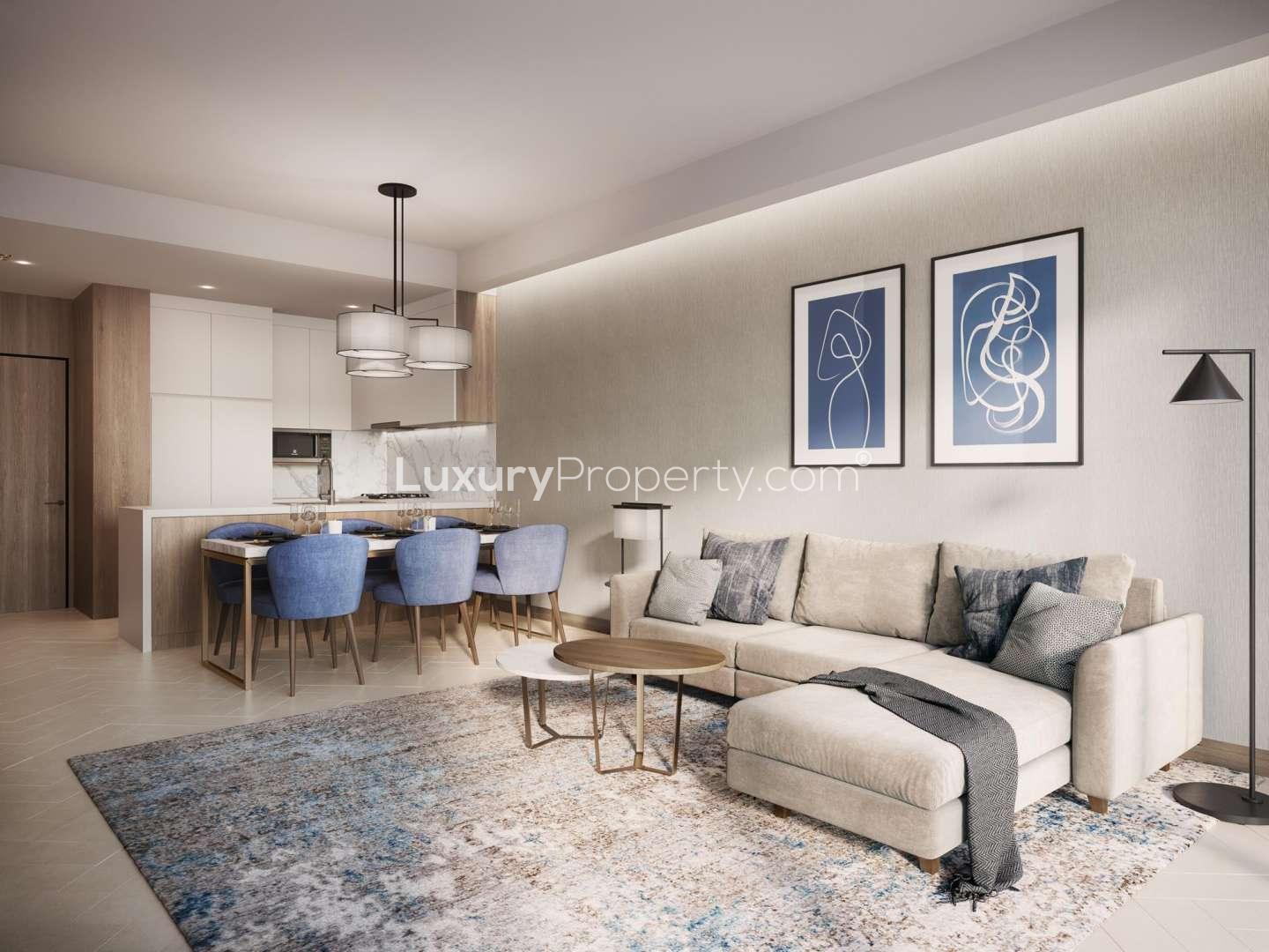 Luxurious living room in 1-bedroom apartment, The Address Dubai Opera, Downtown Dubai