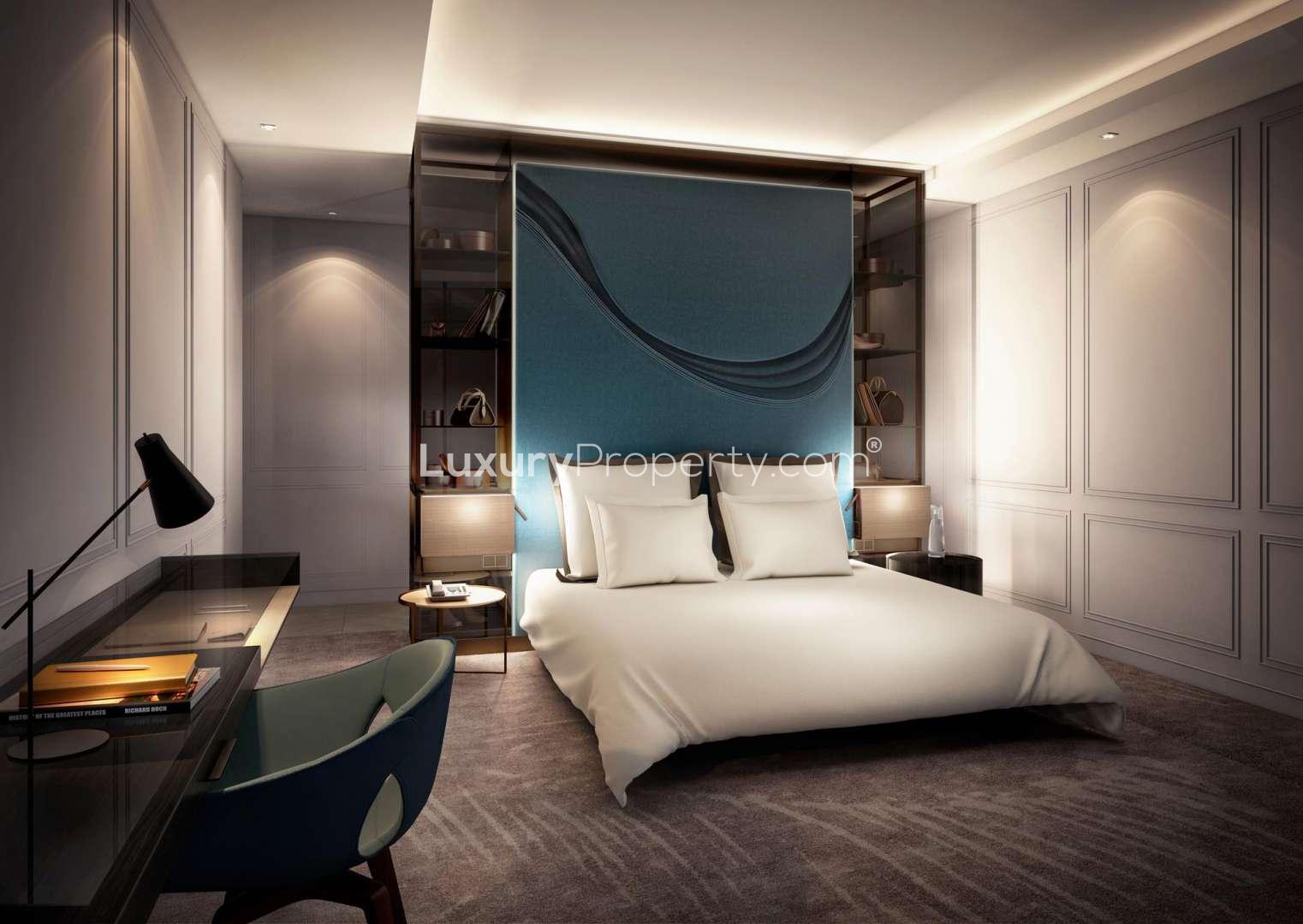Luxurious open-plan living room in 1-bedroom apartment, The Address Dubai Opera, Downtown Dubai