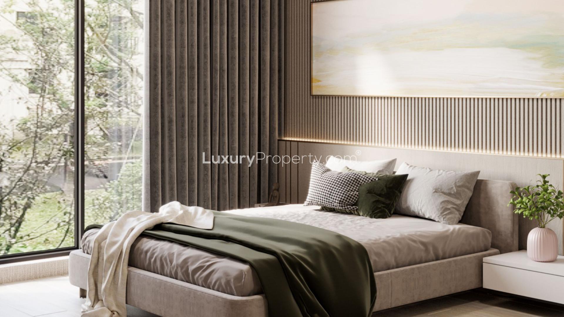 N/A,Designer-finished bedroom in Q Gardens Lofts apartment, Jumeirah Village Circle, one-bedroom for sale