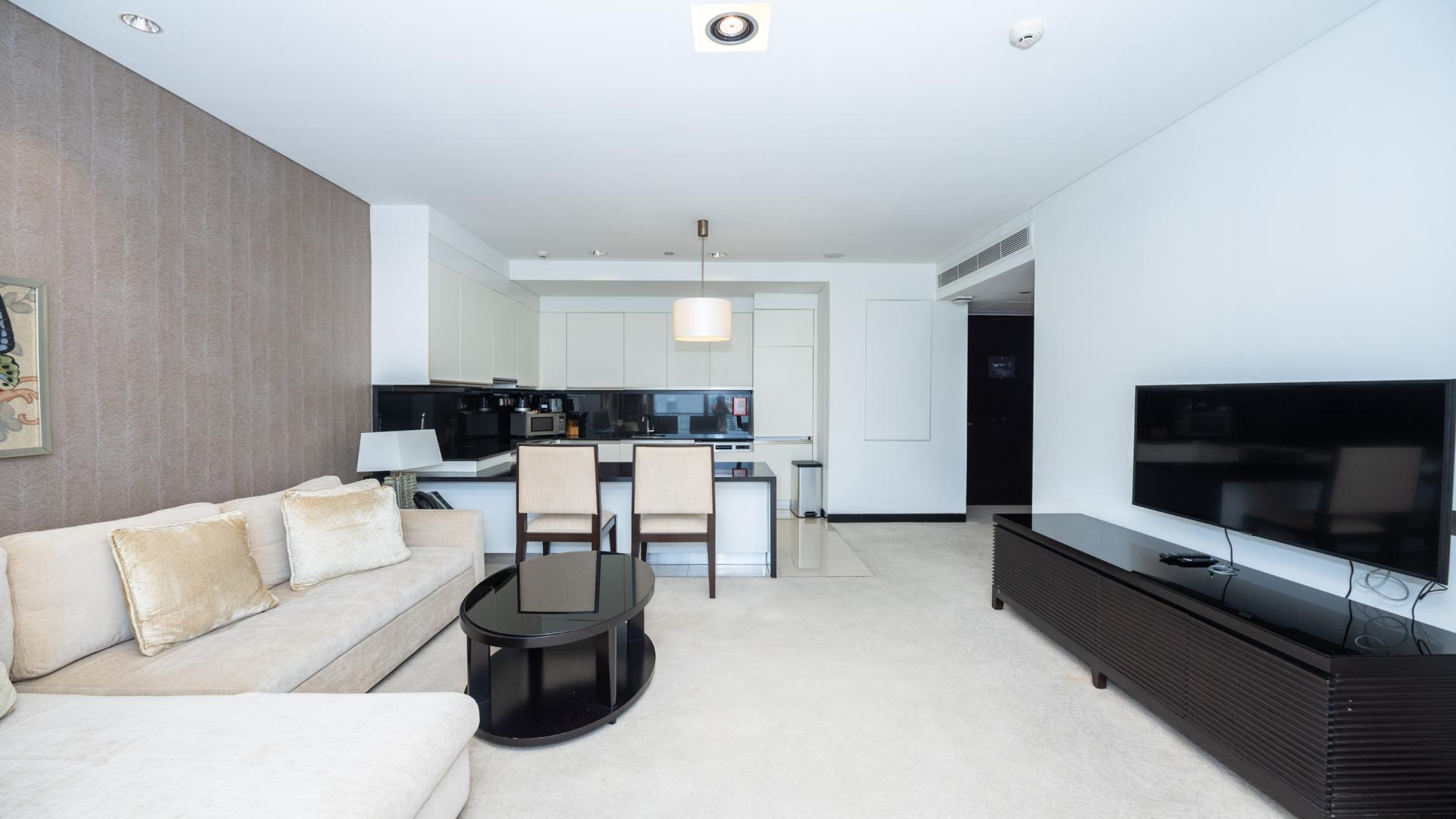 N/A,Modern kitchen in furnished 1-bed apartment, JW Marriott Hotel Marina, Dubai Marina