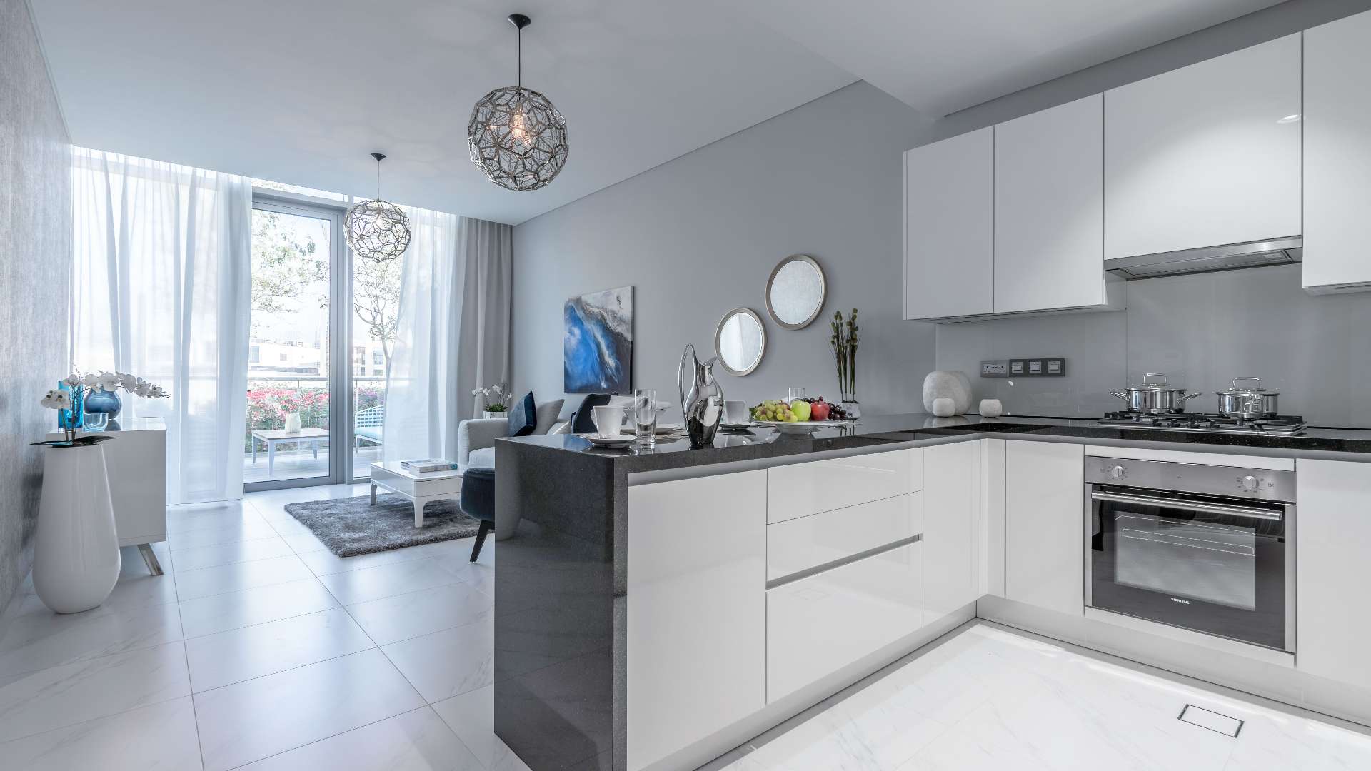 Bedroom view in spacious ground-floor flat, Crystal Lagoon, District One, Mohammed Bin Rashid City