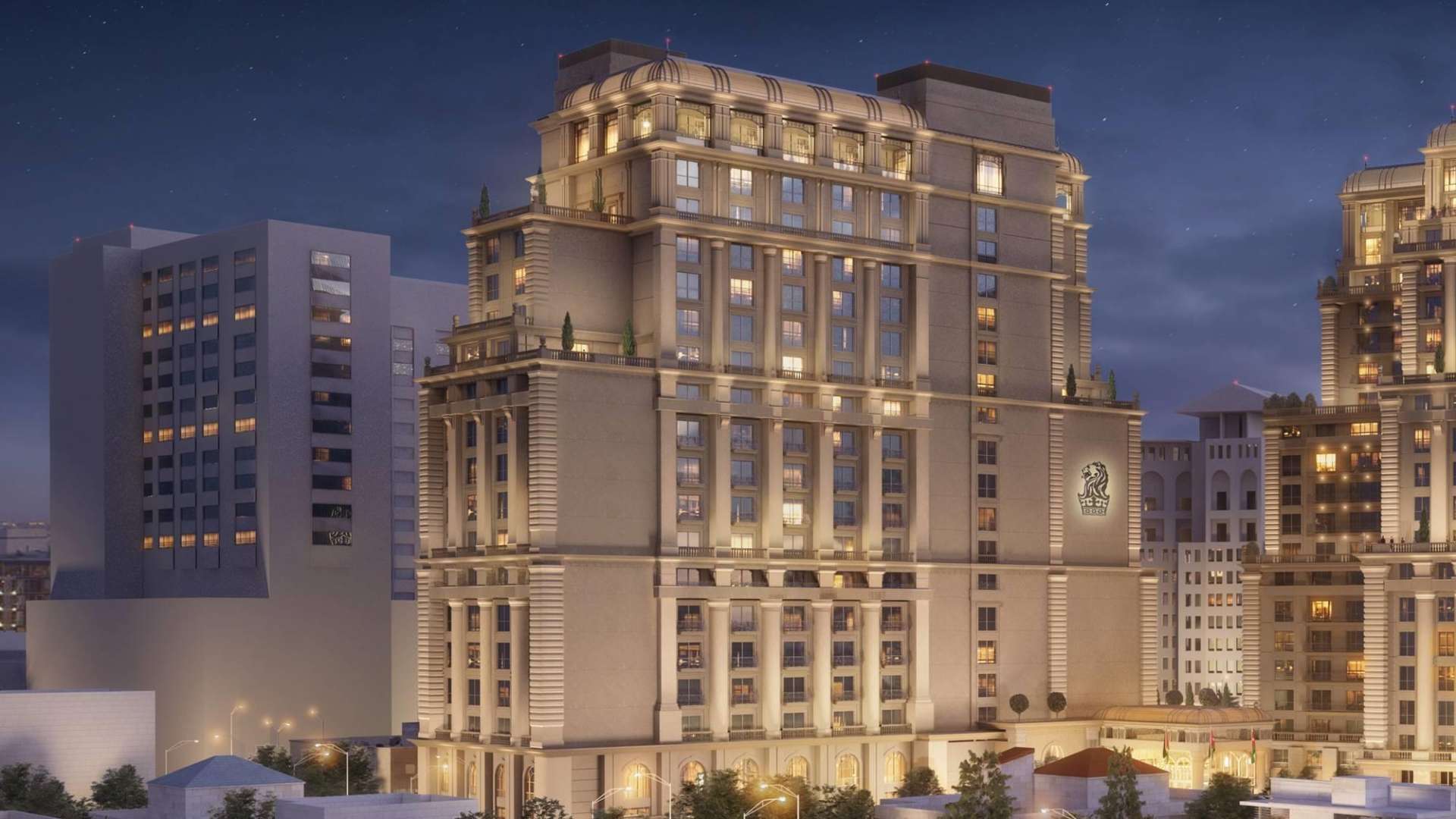 Skyline view of Amman near The Ritz-Carlton Residences, showcasing vibrant cityscape