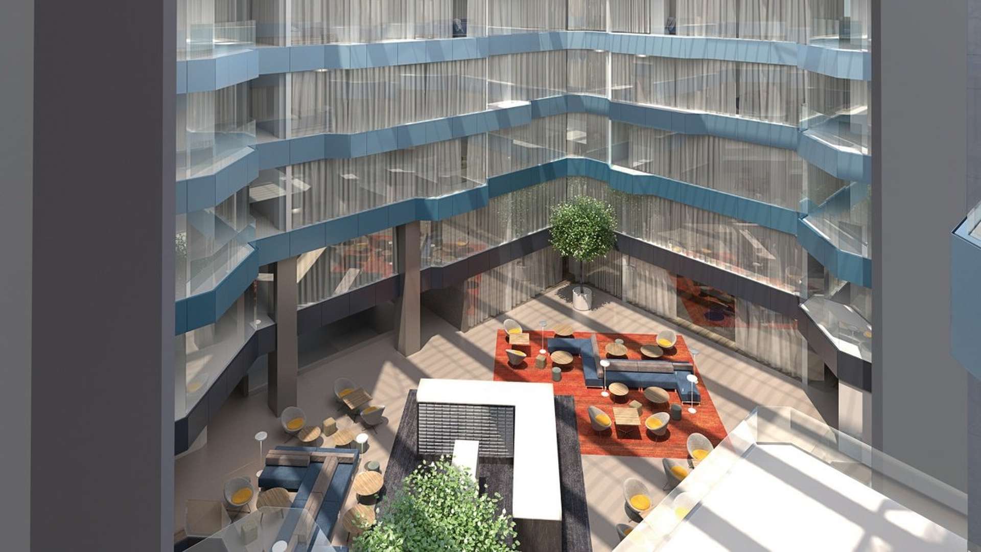 Luxurious marble bathroom in one-bedroom apartment for sale, Westgate House, London