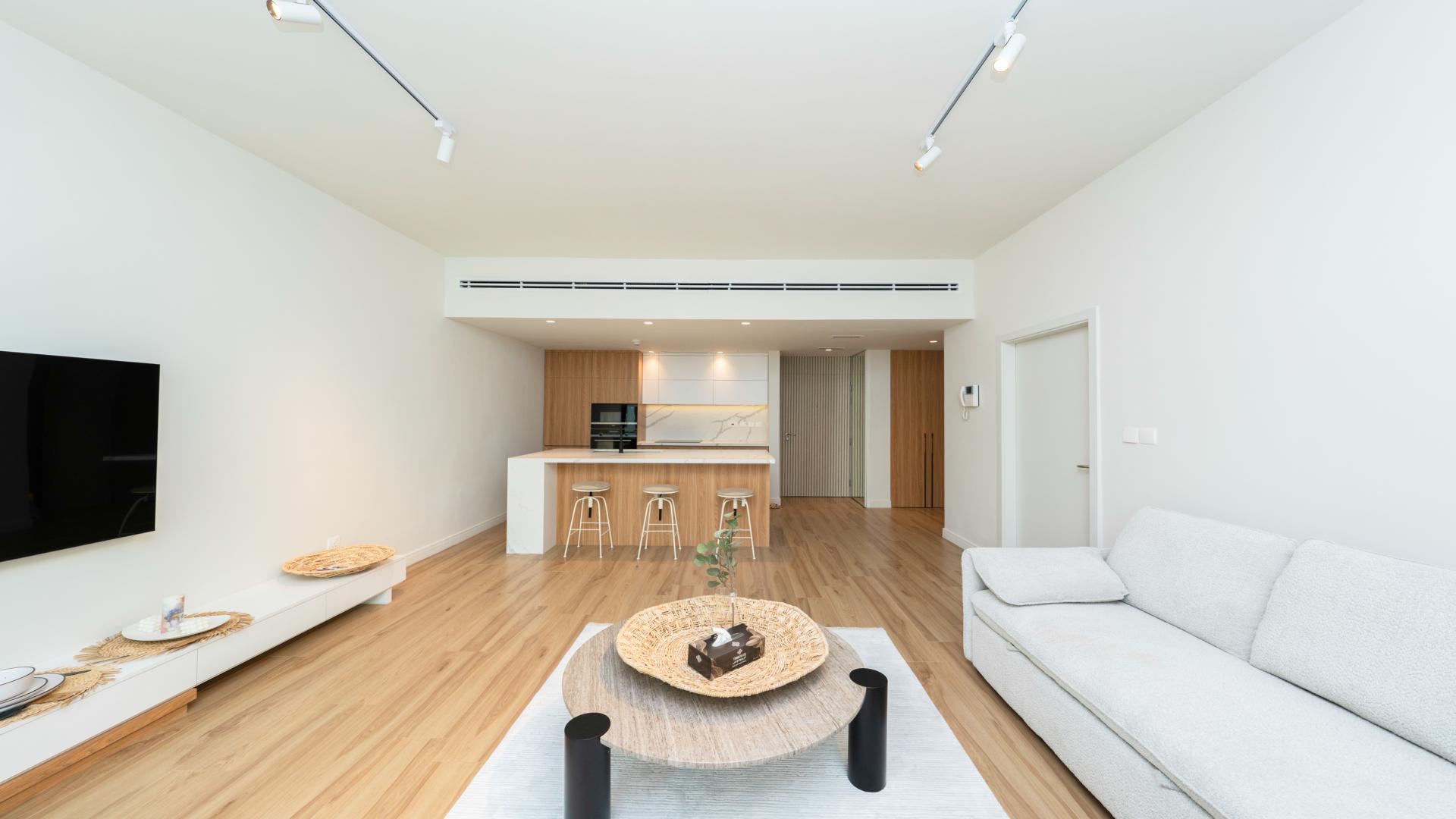 Modern kitchen in stylish 1-bedroom apartment, The Greens, Al Dhafra, for sale