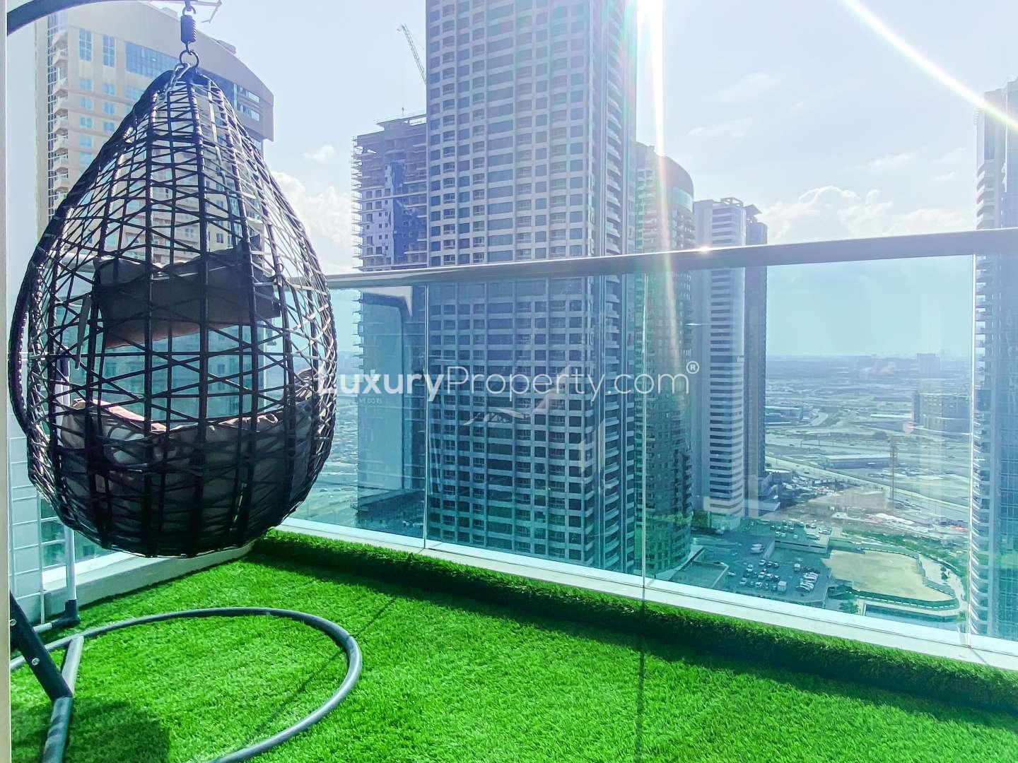 Modern kitchen in 1-bedroom apartment, MBL Residences, Jumeirah Lake Towers, short-term rental