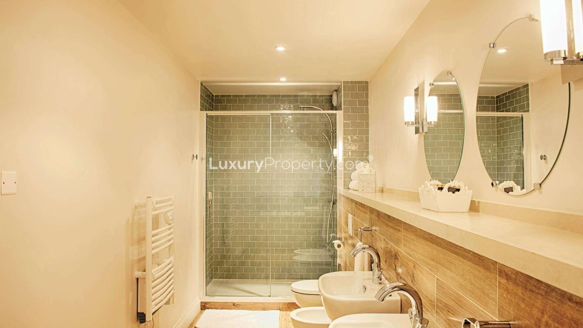 Luxurious indoor pool in a fully furnished suite, Limoges golf and spa resort, France
