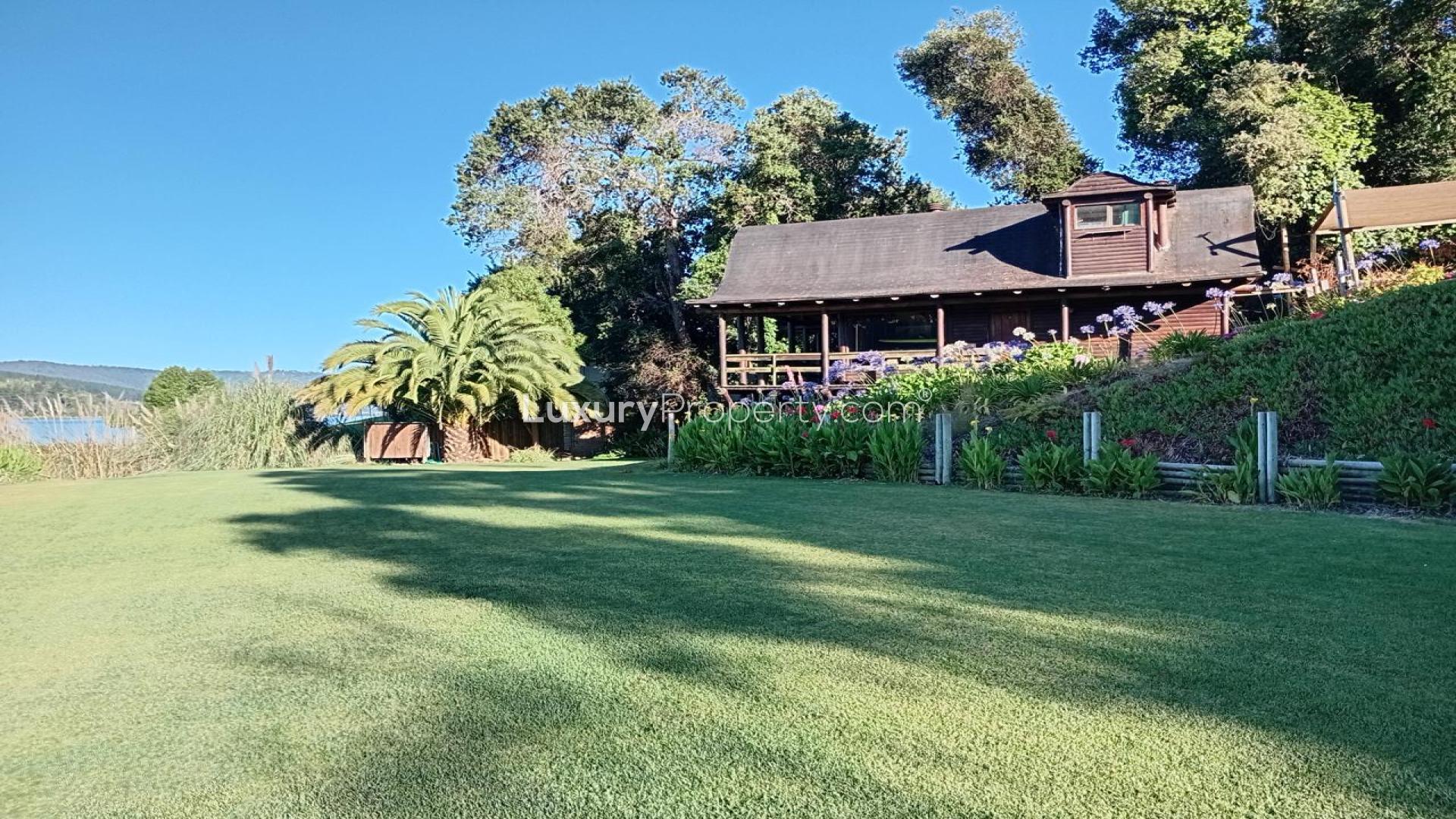 Lake Vichuquén lakefront property with lush greenery, available for sale, 19 hectares