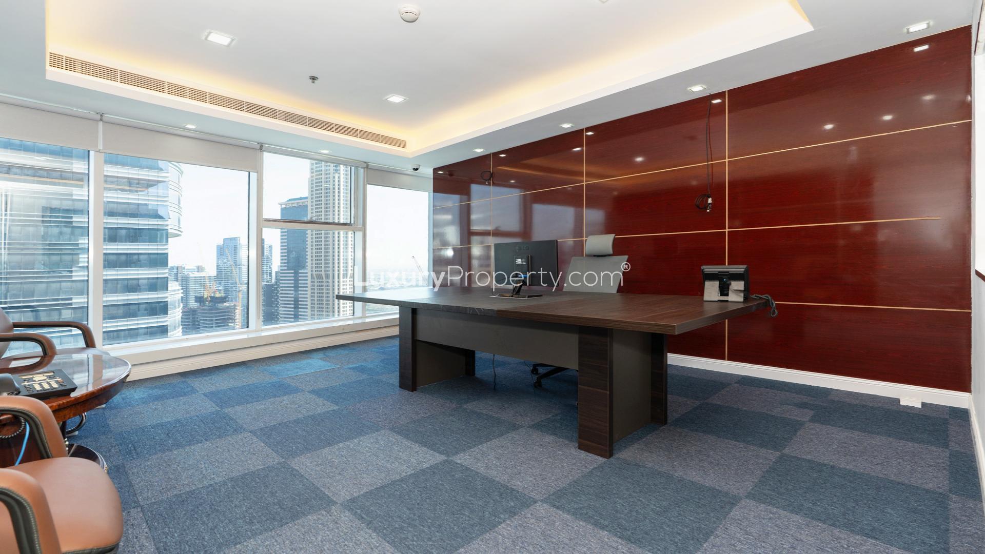 Modern office space in Al Manara Tower, Business Bay with city views and stylish furnishings