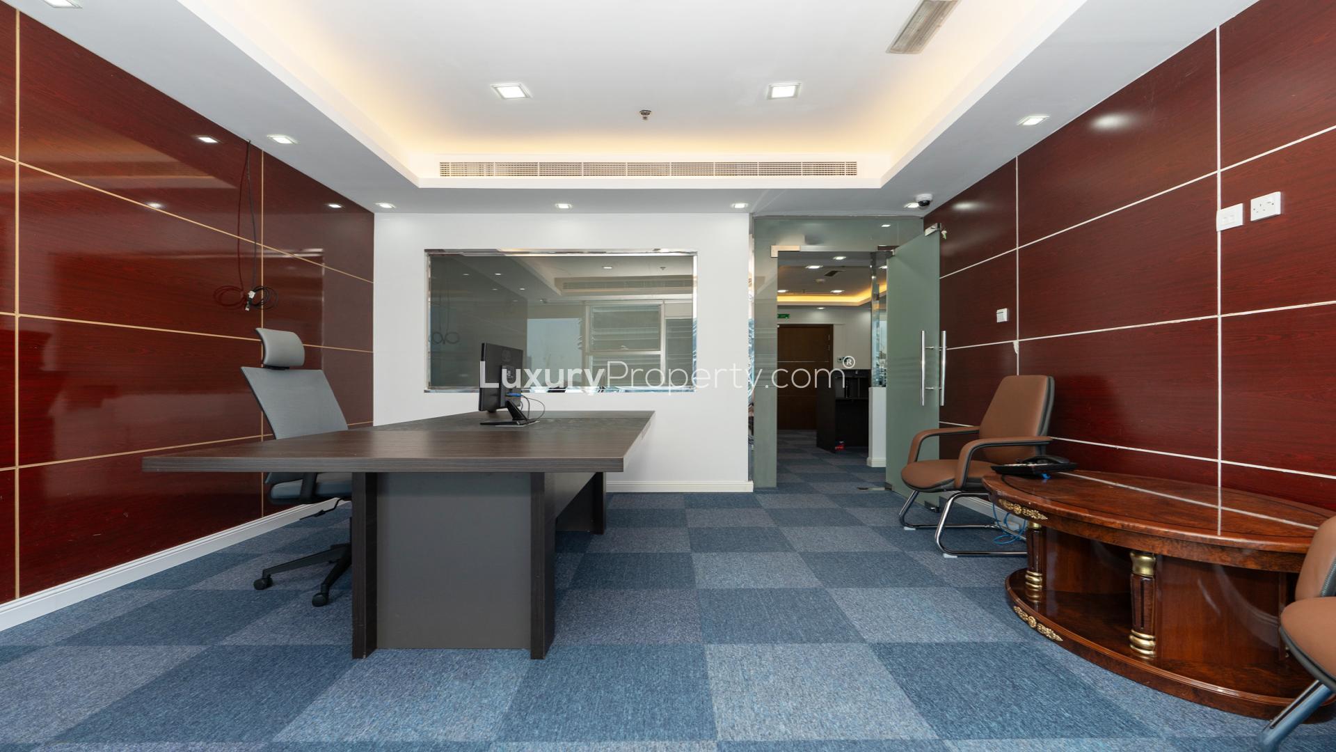 Modern office space with city views in Al Manara Tower, Business Bay for rent
