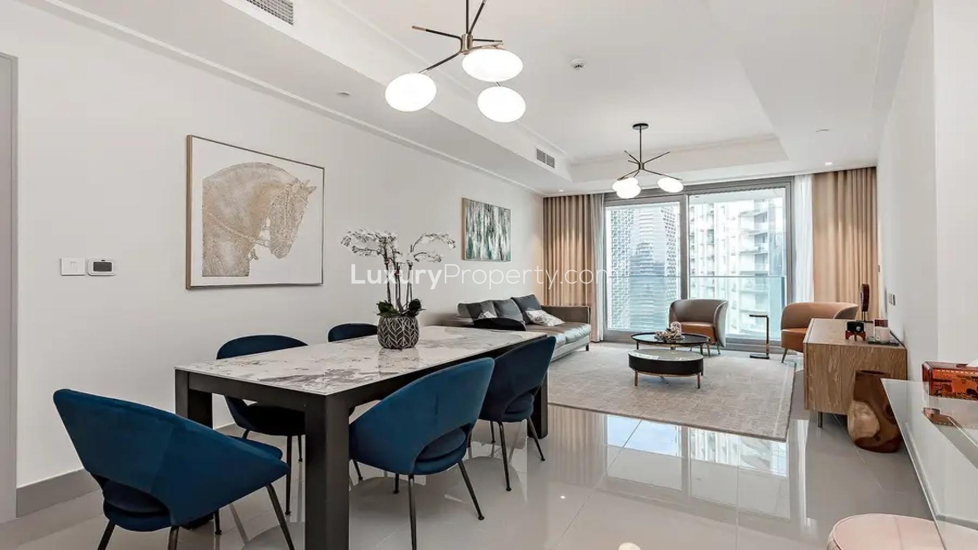 Penthouse balcony view, Downtown skyline, Opera Grand, luxury residential rental, LP48674