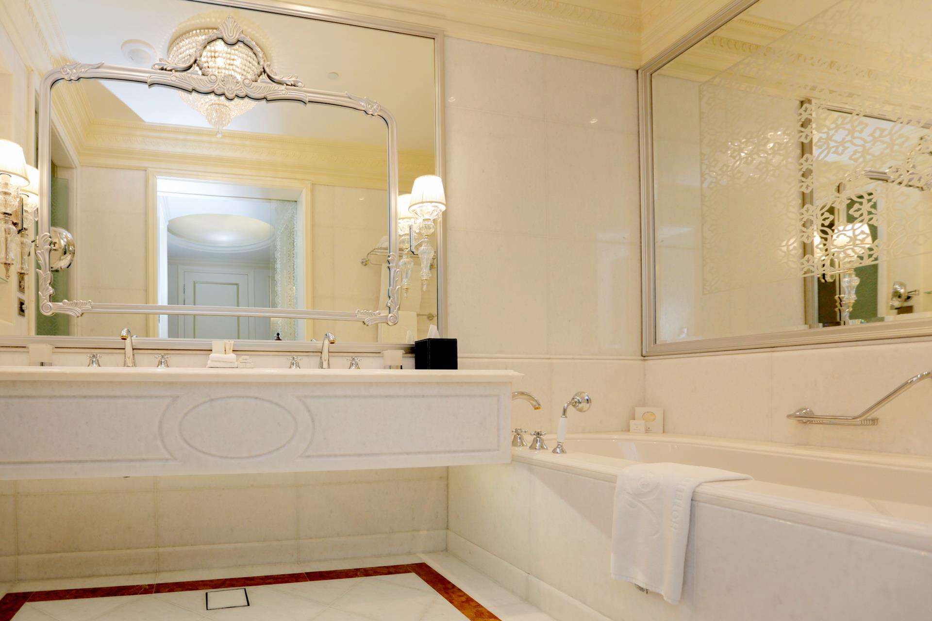 Kempinski Palm Residence exterior view from sea, luxury apartment for sale, Palm Jumeirah