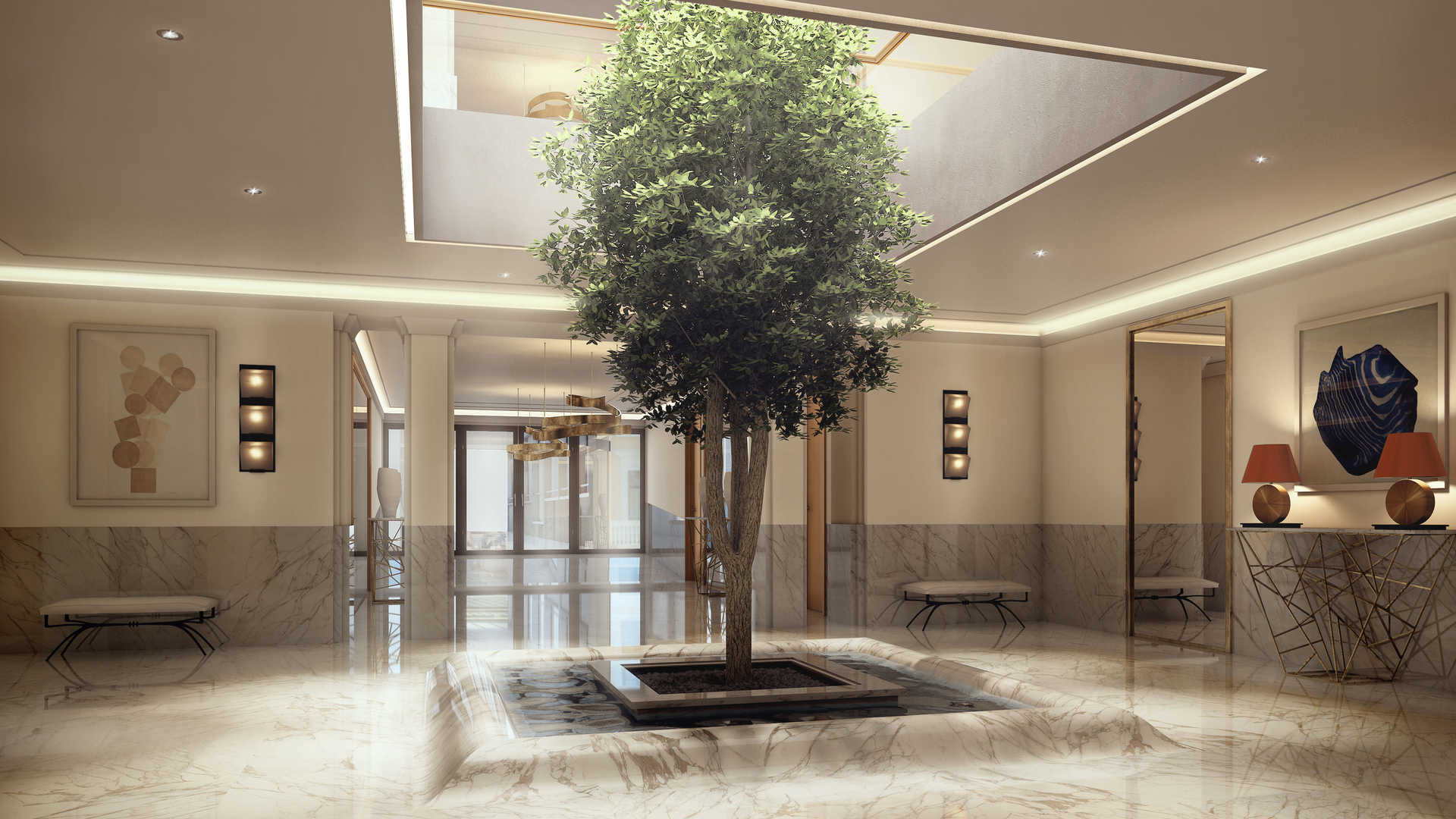 Luxury apartment at Regent Pool Club Residences Aqua, Porto Montenegro with marina view