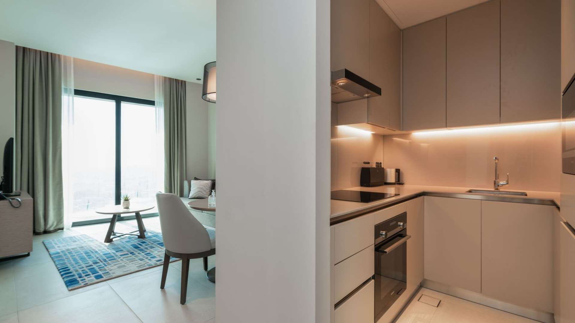 Luxurious bathroom in serviced apartment at Address Jumeirah Beach Resort, JBR